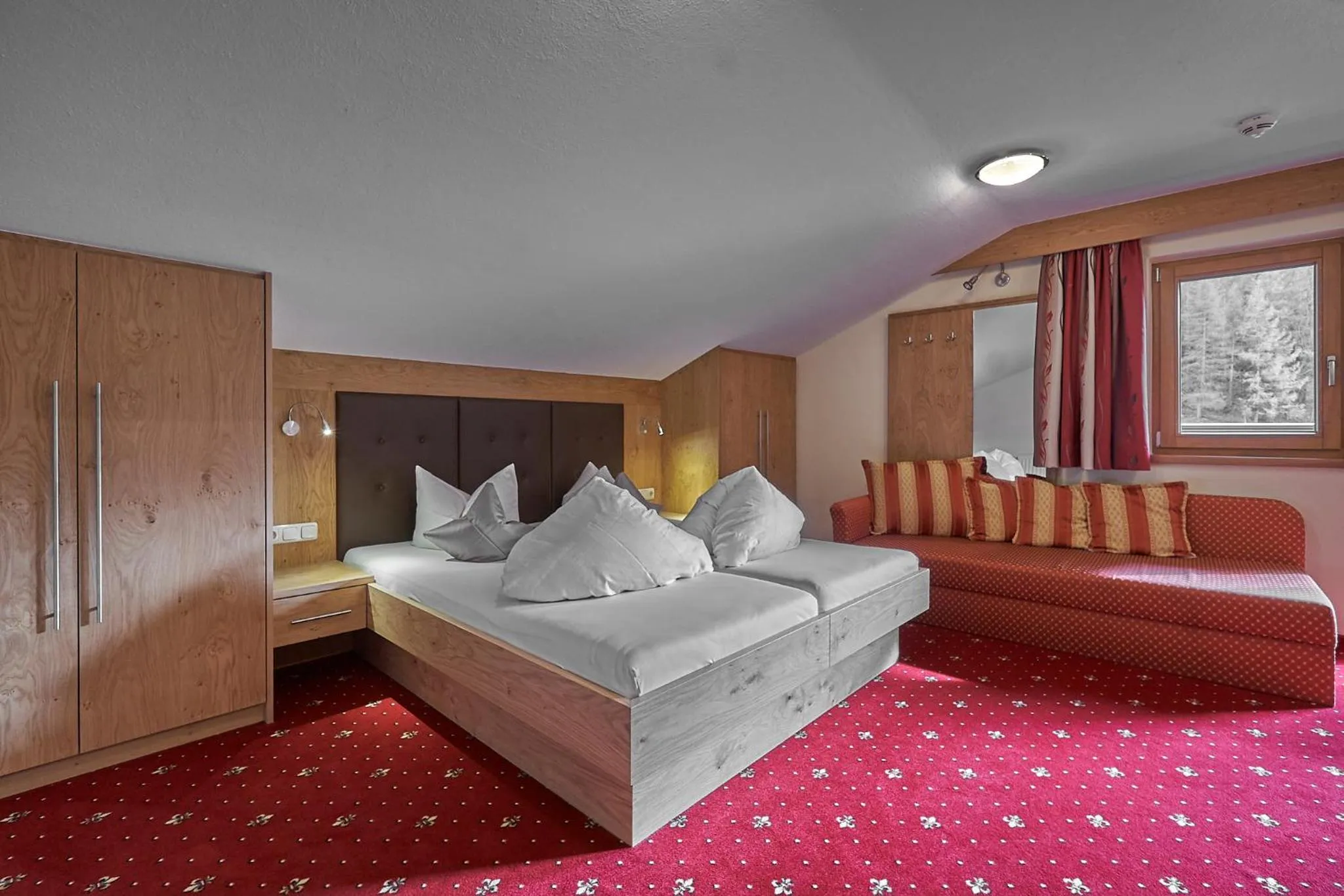 Bedroom, Bed in Hotel Garni Schönblick