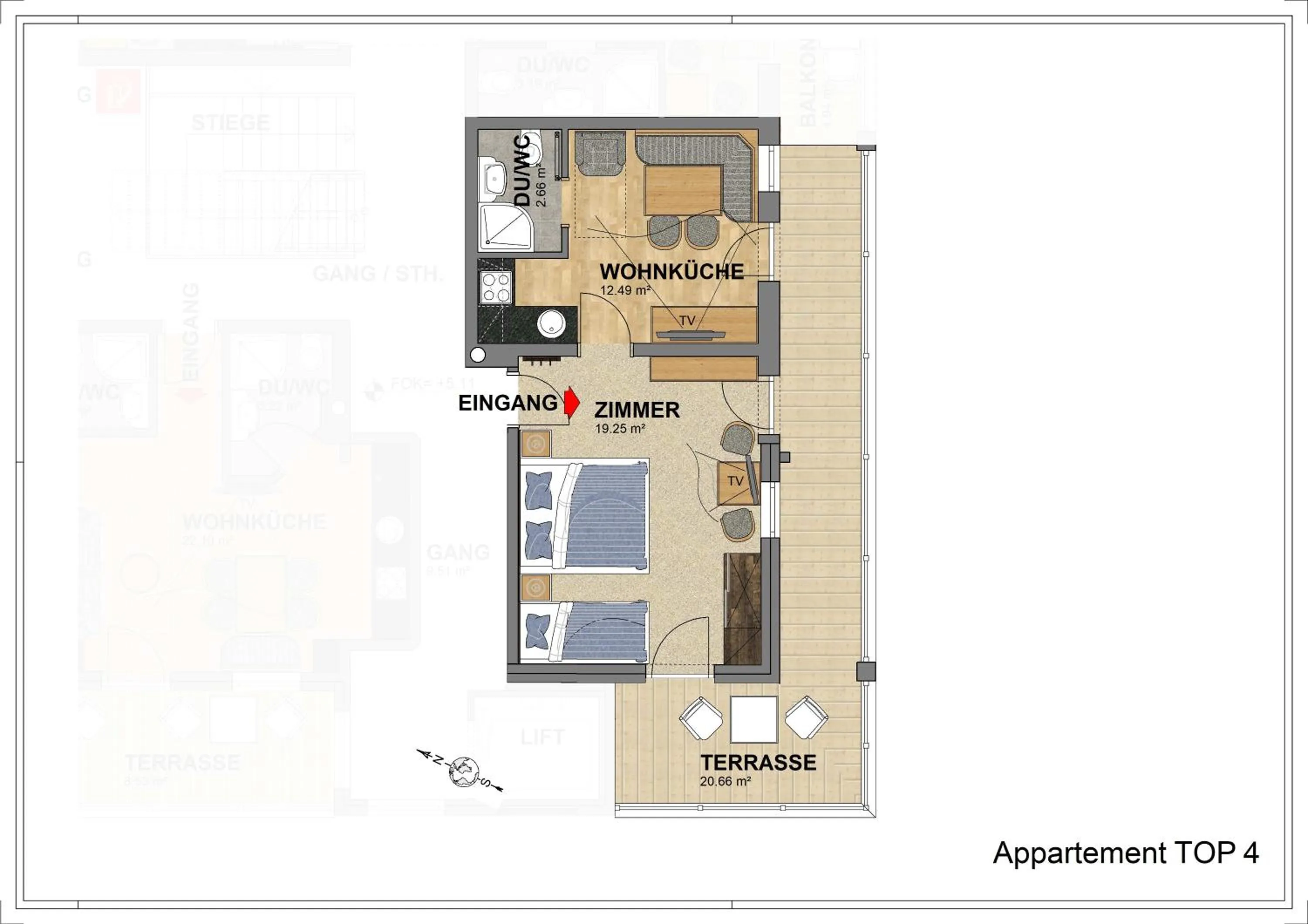 Floor plan in Hotel Garni Schönblick