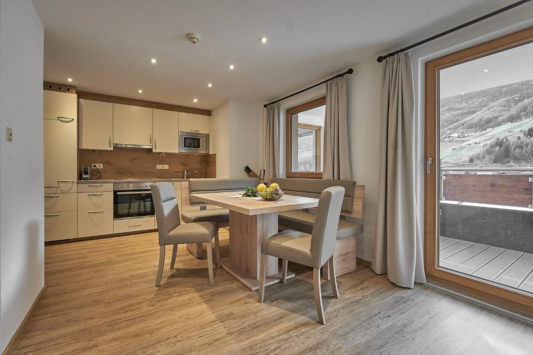 Kitchen or kitchenette in Hotel Garni Schönblick