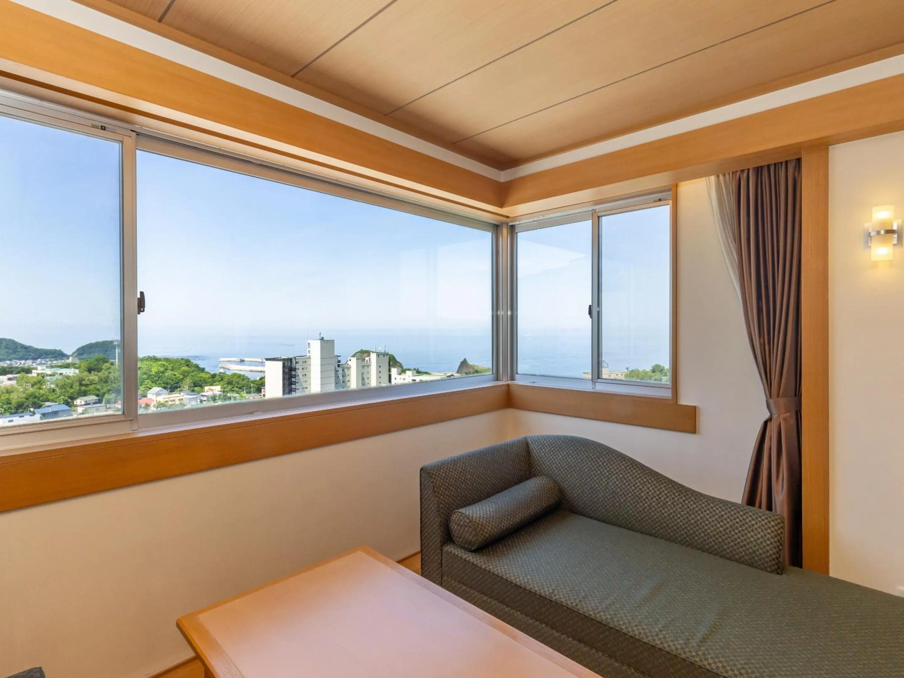 View (from property/room), Bed in Shiretoko Daiichi Hotel