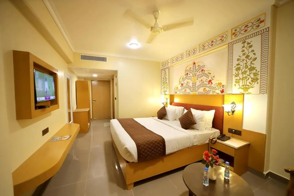 Bed in Hotel Ganga Ratan