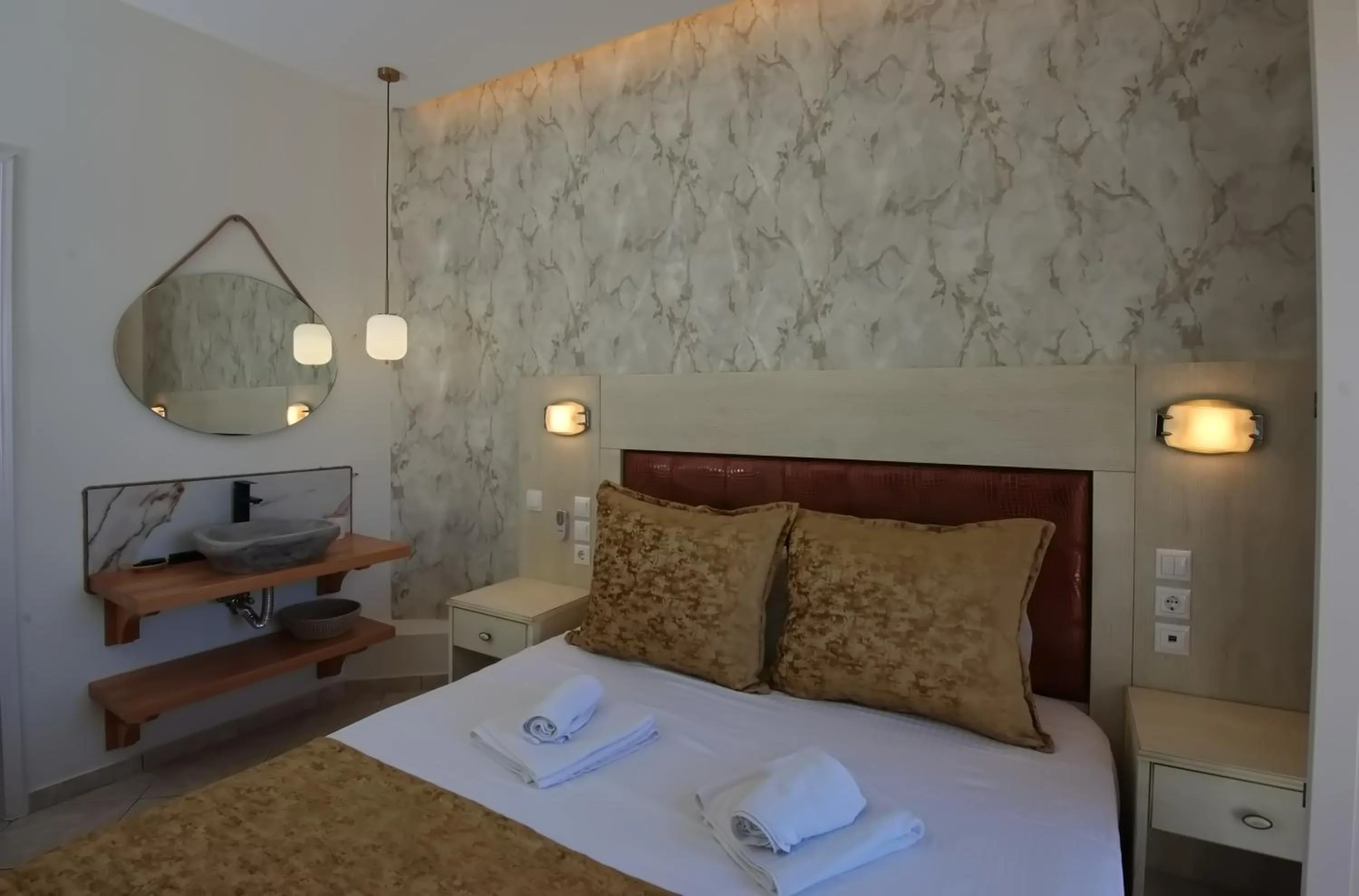 Bed in Pension Votsi