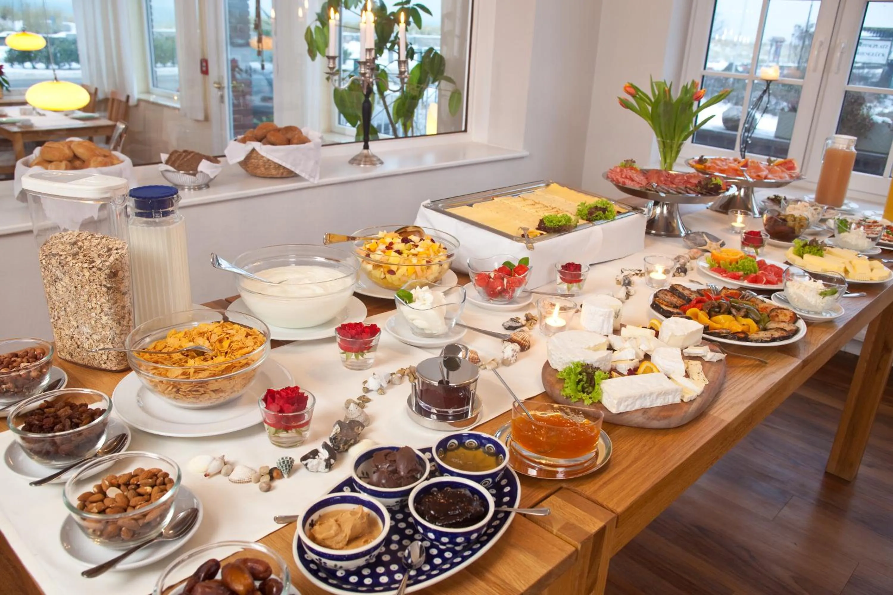 Continental breakfast in Haus am Meer