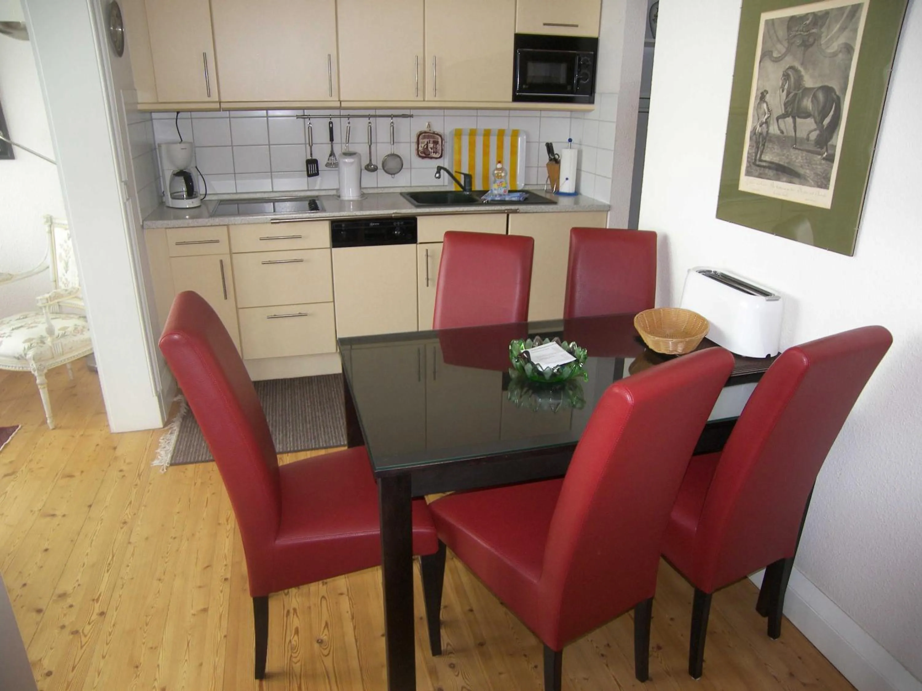 Kitchen or kitchenette in Villa Strandklause