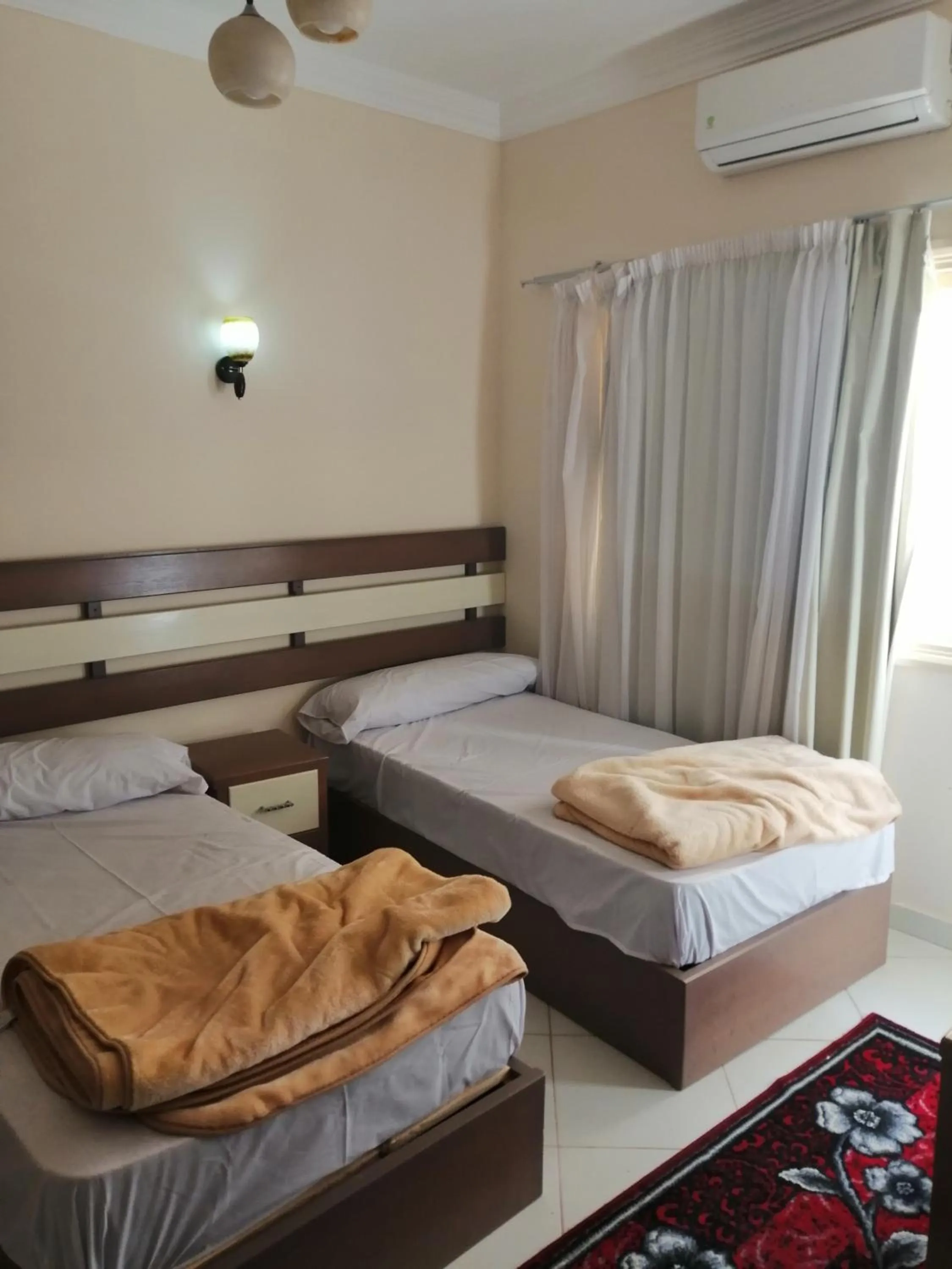 Bed in Nour Plaza Hurghada النور بلازا الغردقة