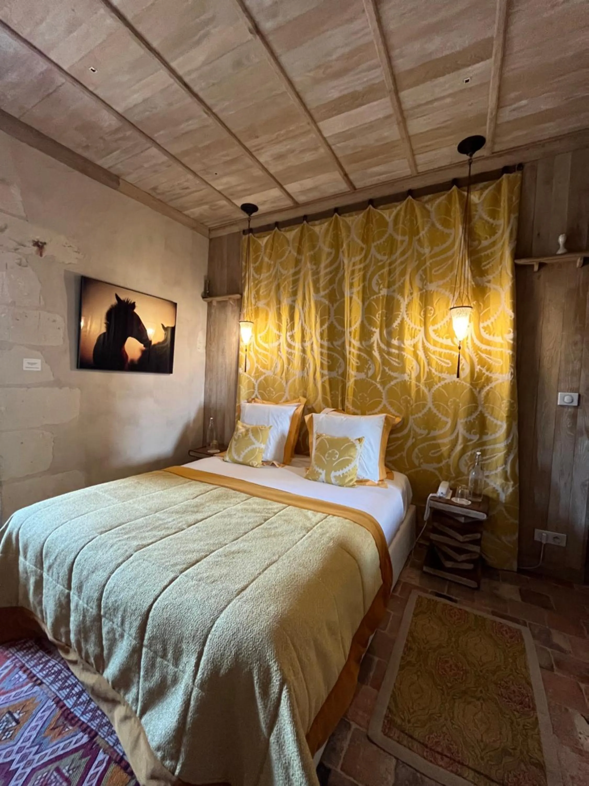 Bedroom, Bed in Hôtel du Château du Rivau