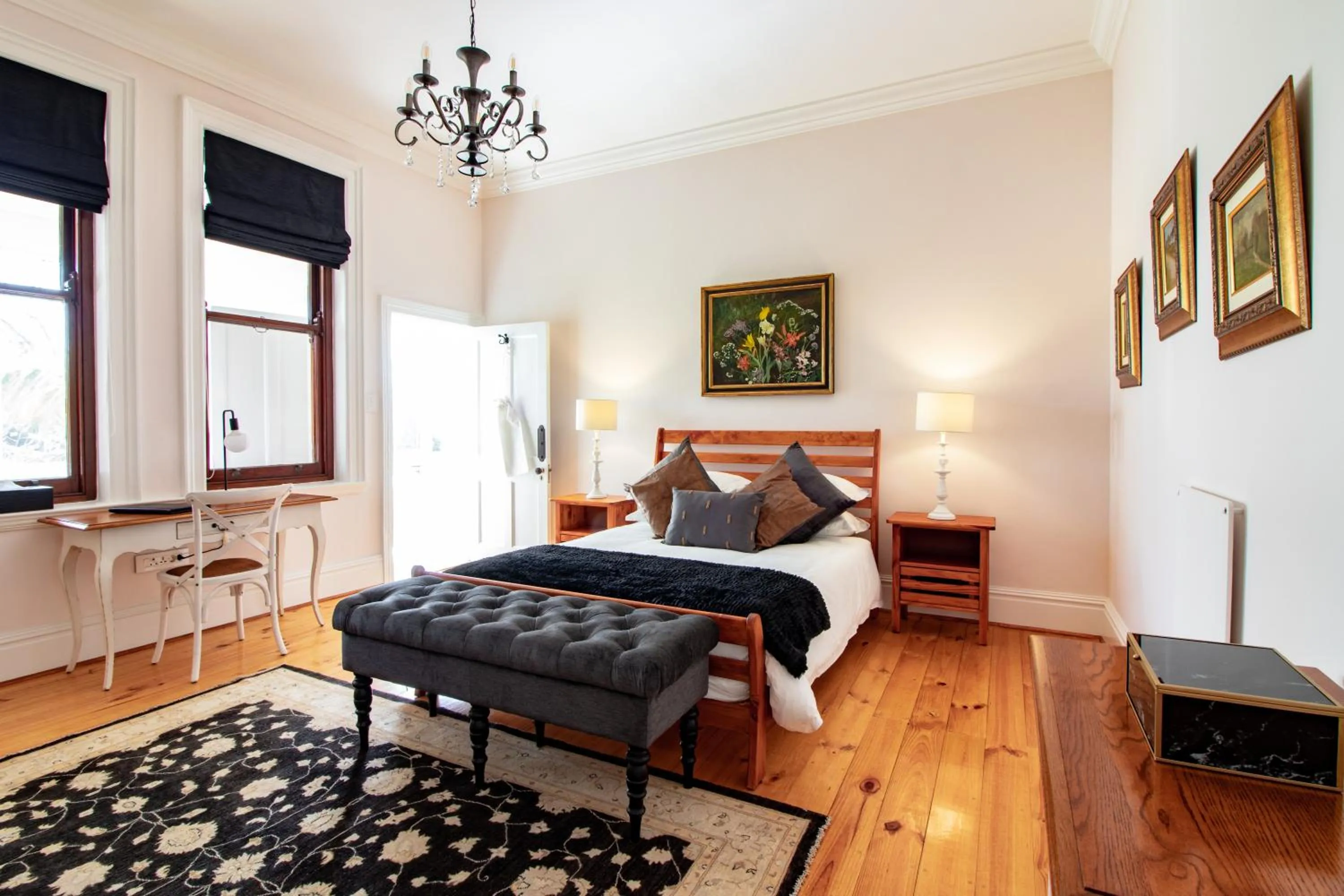 Bed in Carmichael House Boutique Hotel