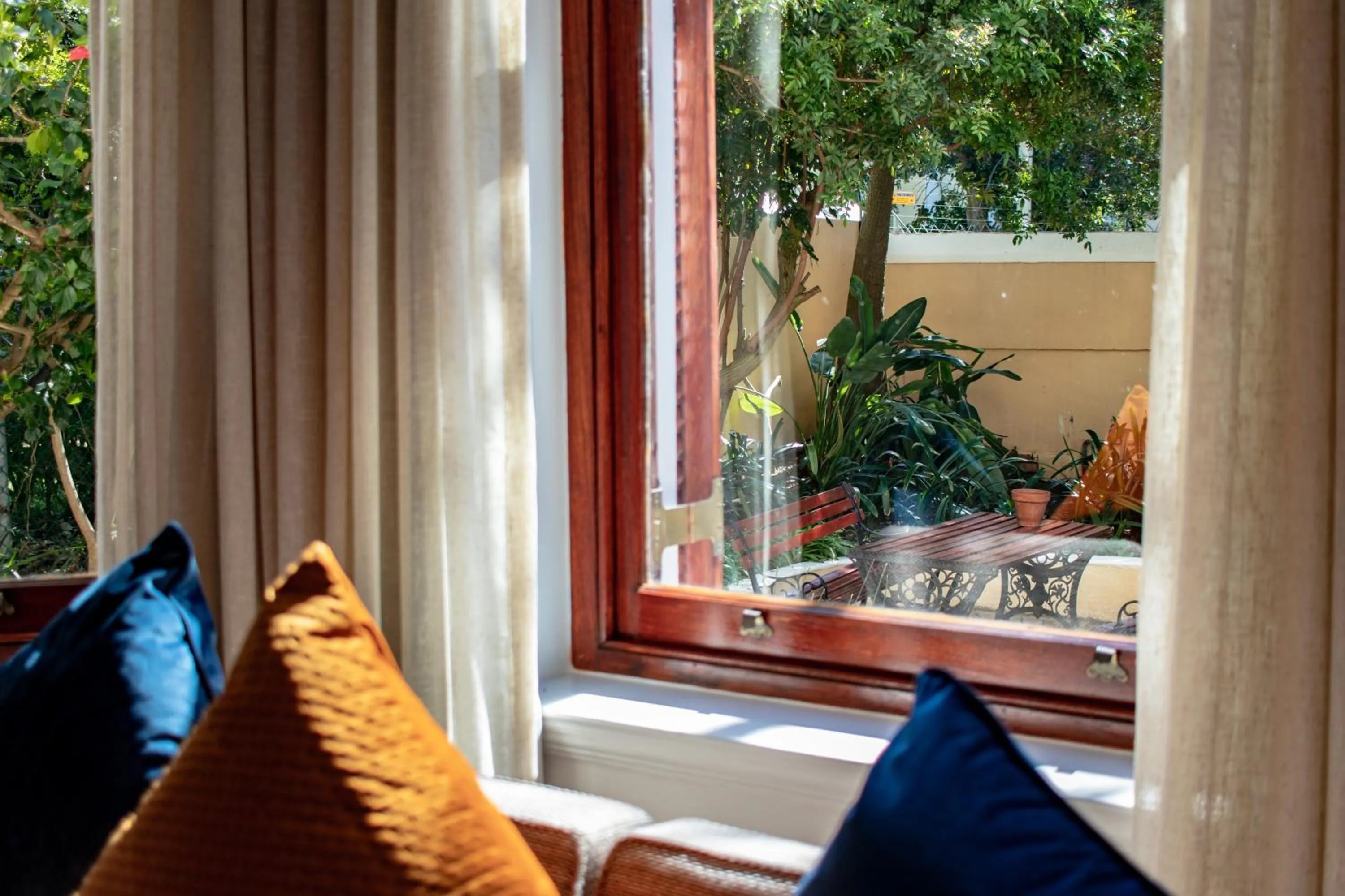 Seating area in Carmichael House Boutique Hotel