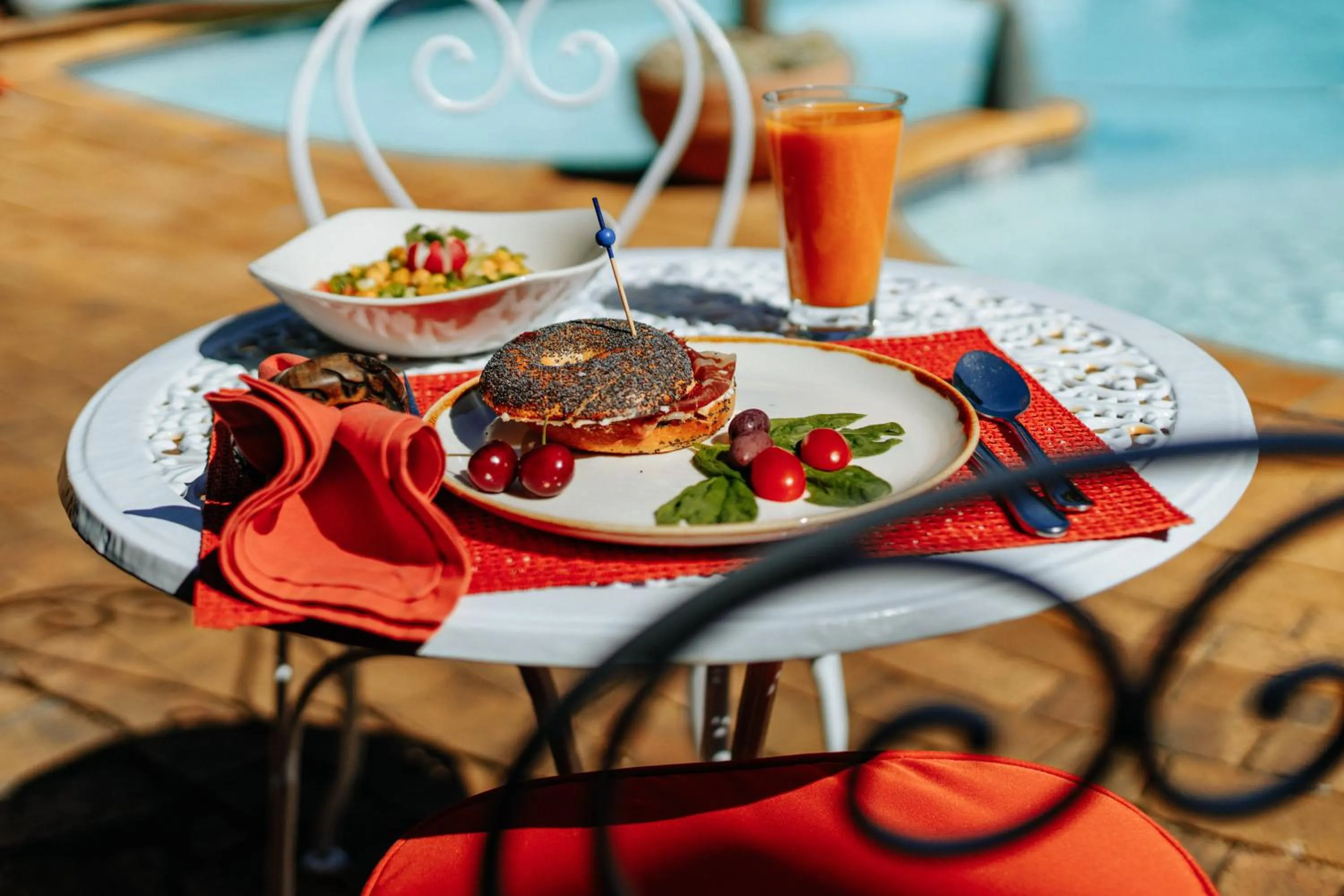 Swimming pool in Carmichael House Boutique Hotel