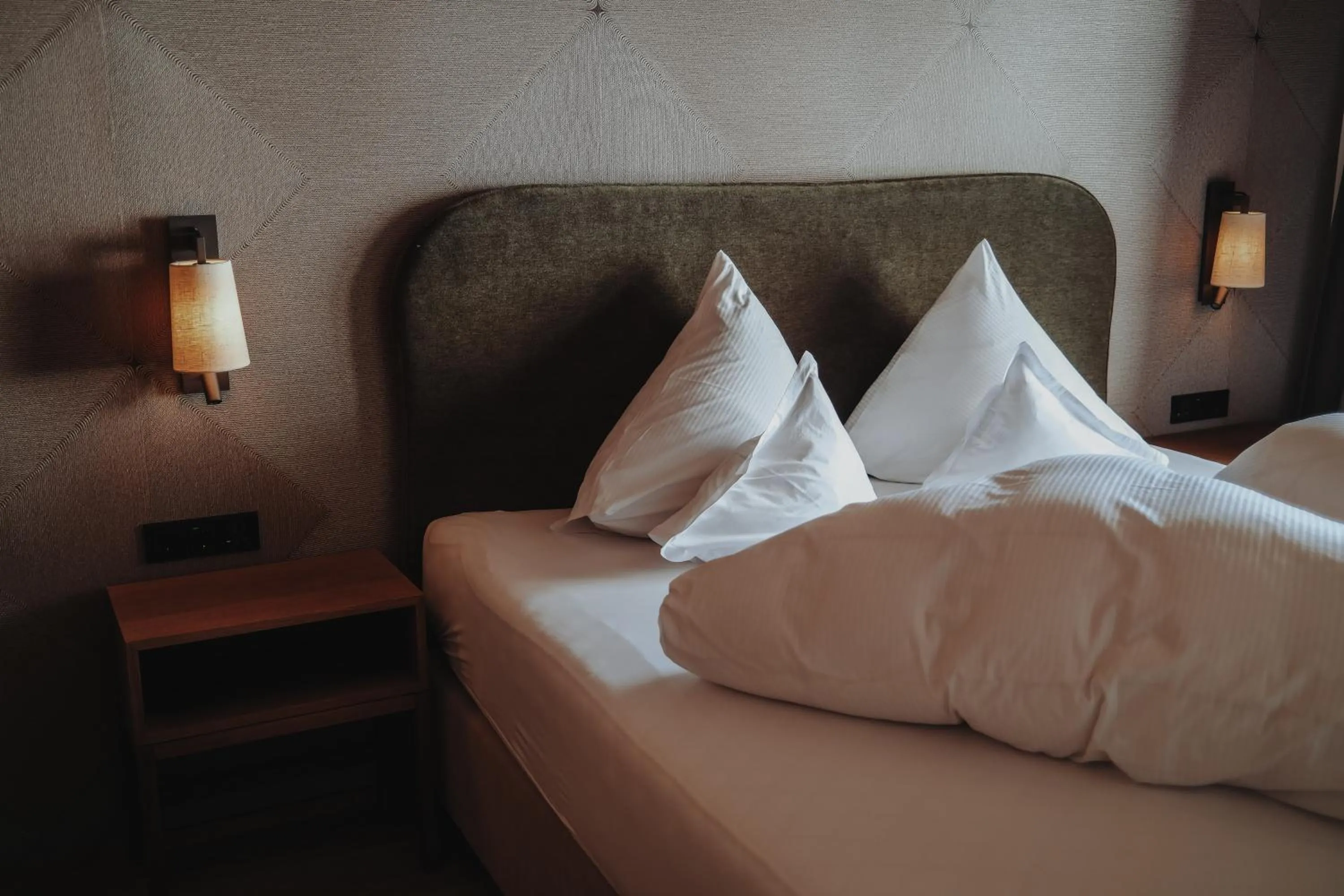 Bed in Hotel Austria