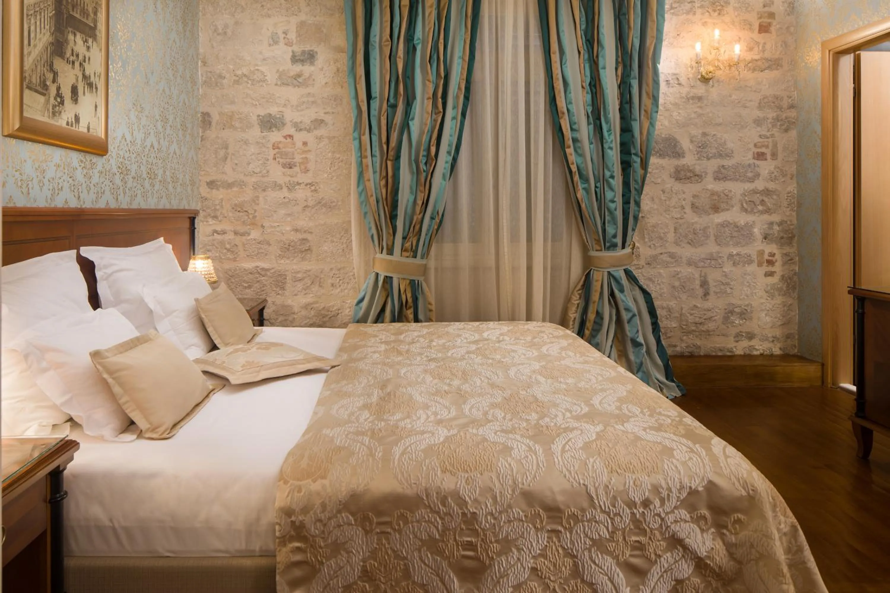 Bedroom, Bed in Judita Palace Heritage Hotel