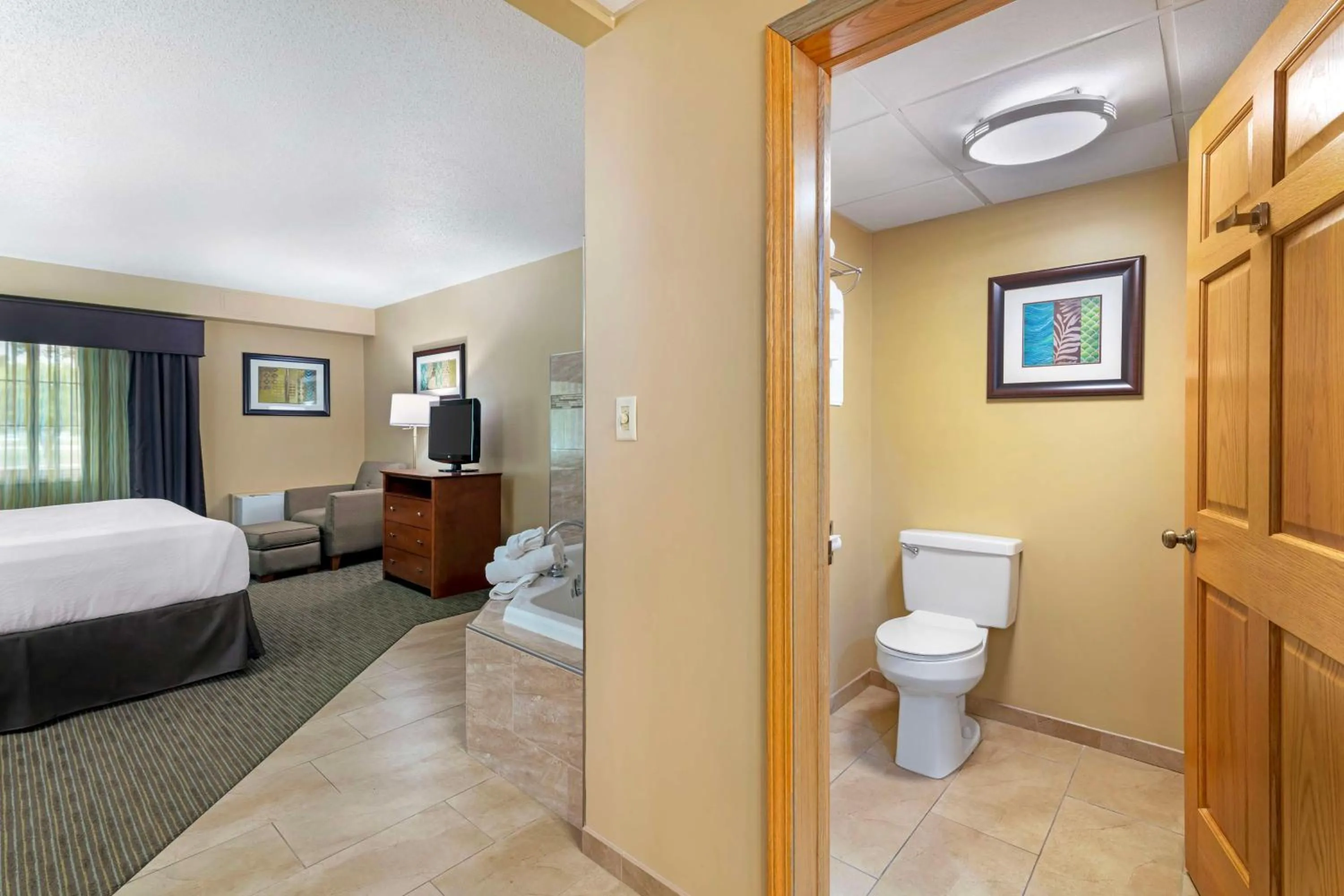Bathroom, Bed in Best Western Plus Plattsburgh