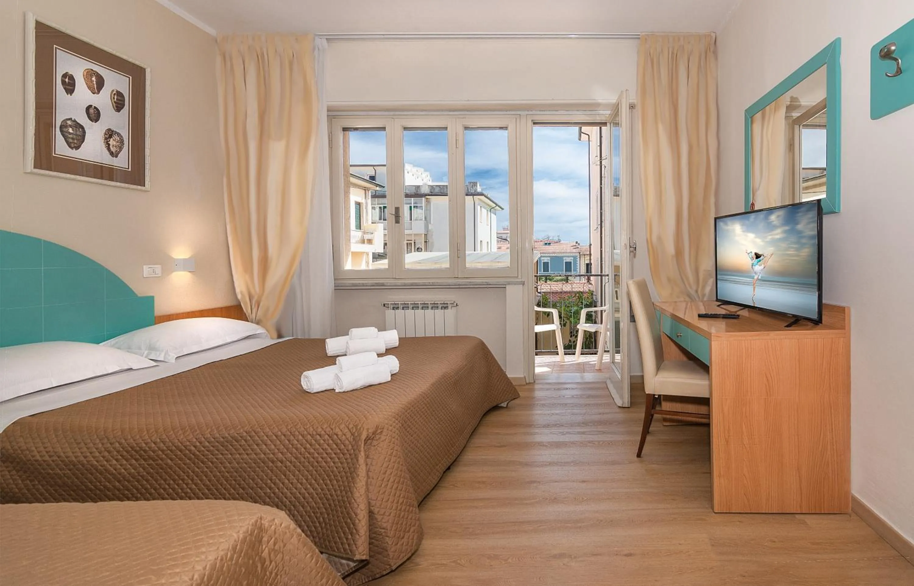 Bedroom, Bed in Hotel Stella D'Italia