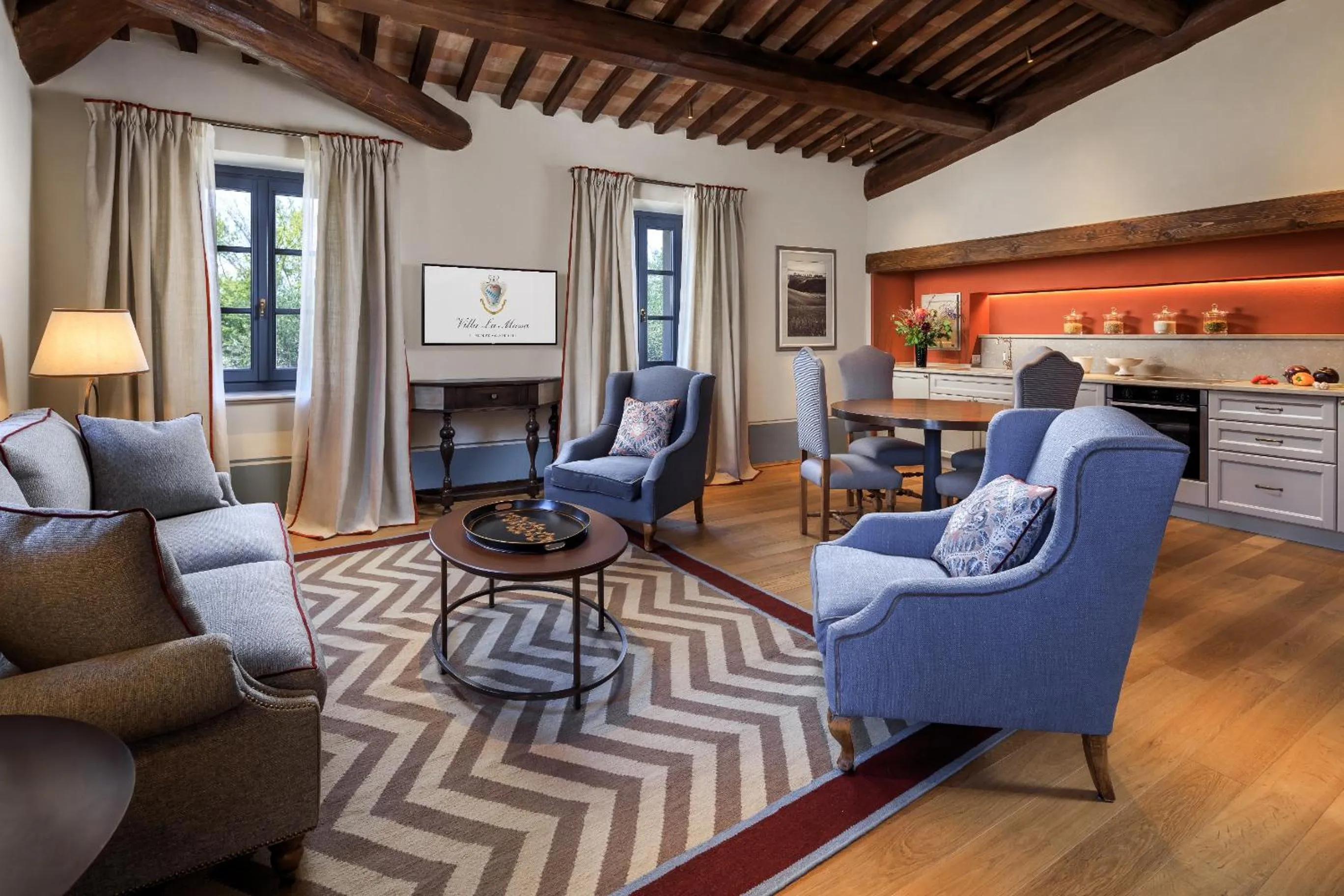 Living room in Villa La Massa