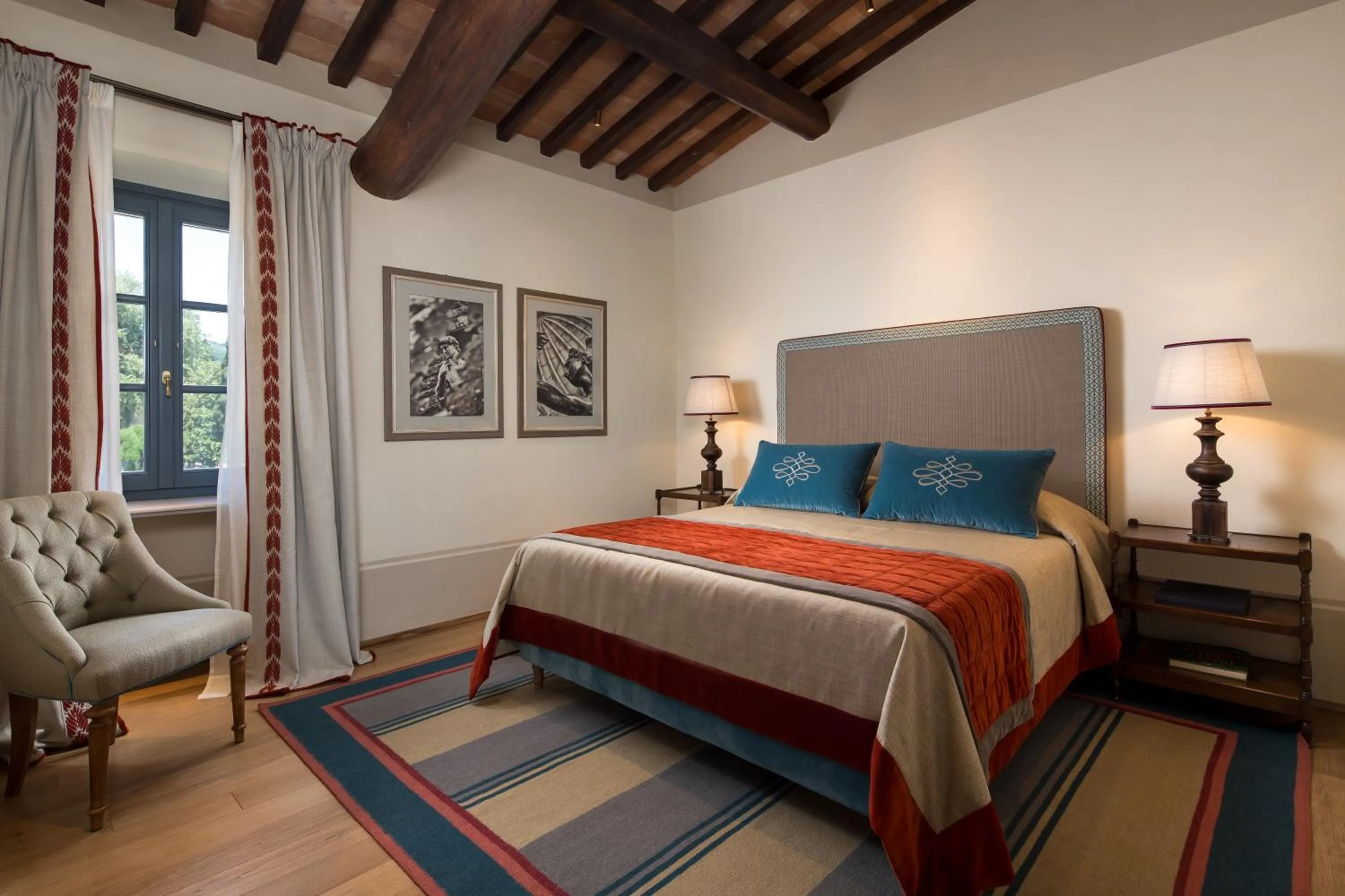 Bedroom, Bed in Villa La Massa