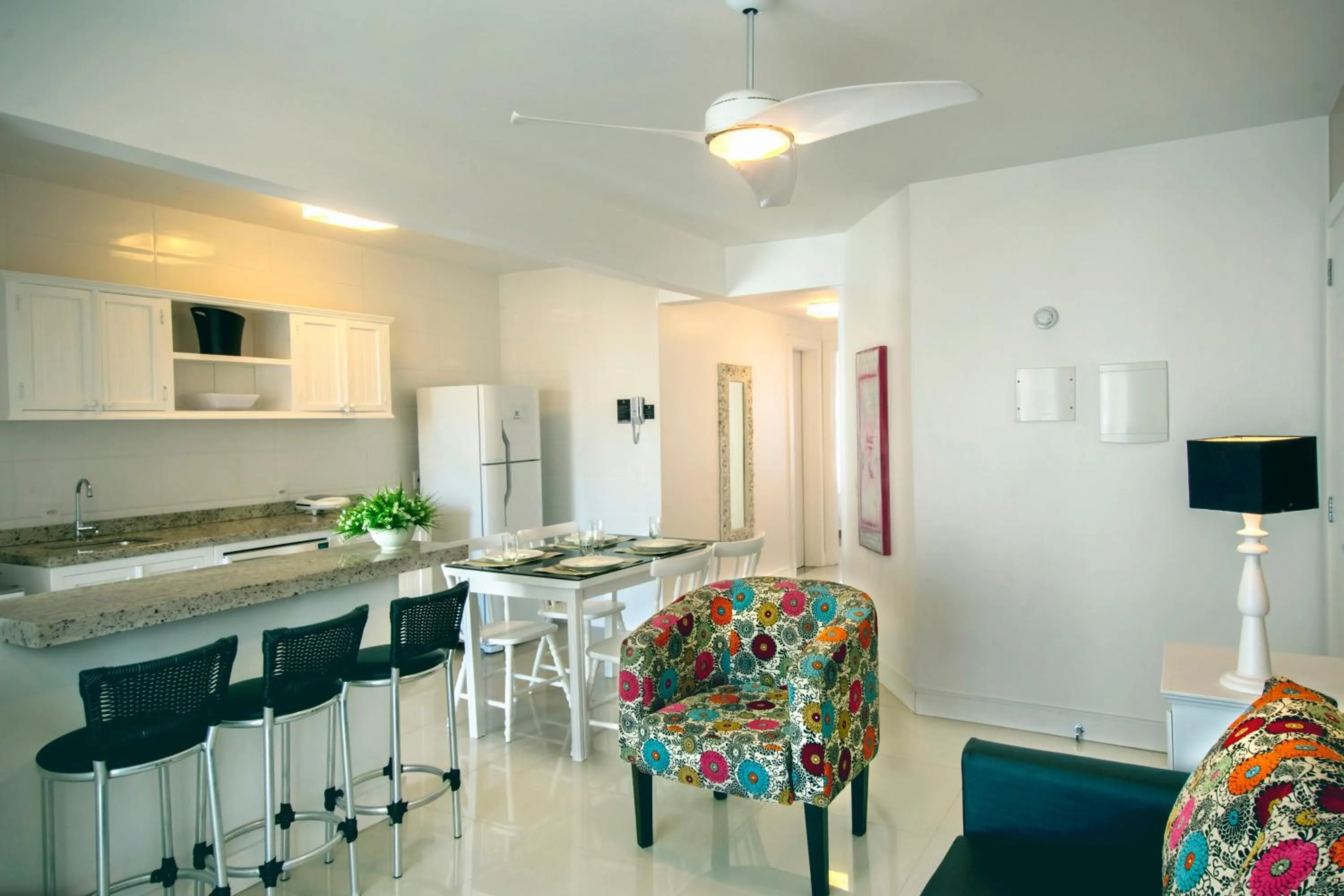 Kitchen or kitchenette in Pousada Bora Bora