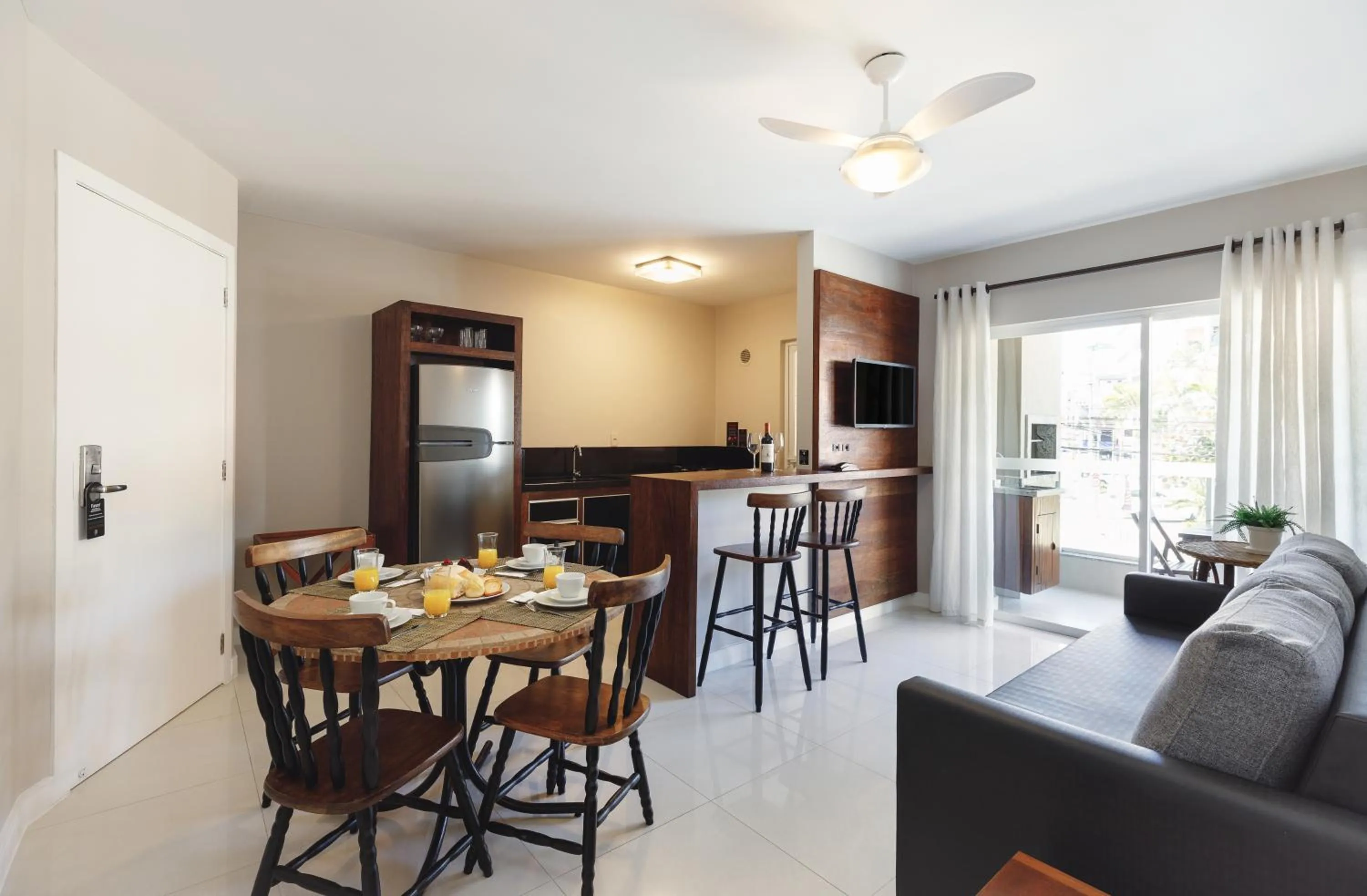 Kitchen or kitchenette in Pousada Bora Bora