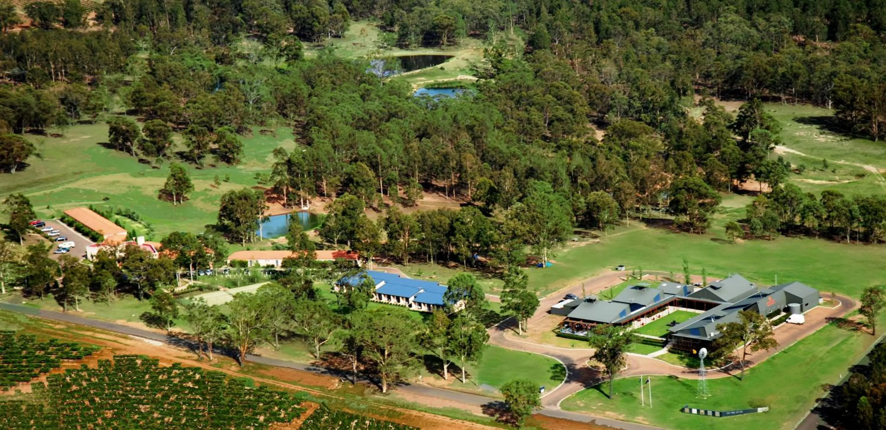 Bird's eye view in Estate Tuscany