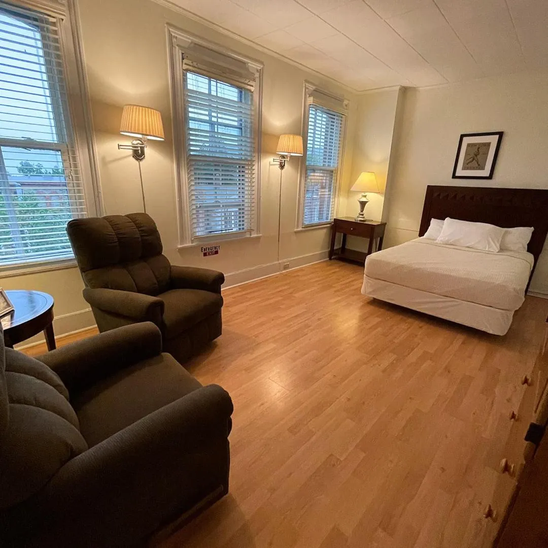 Bed in Baseball Town Motel