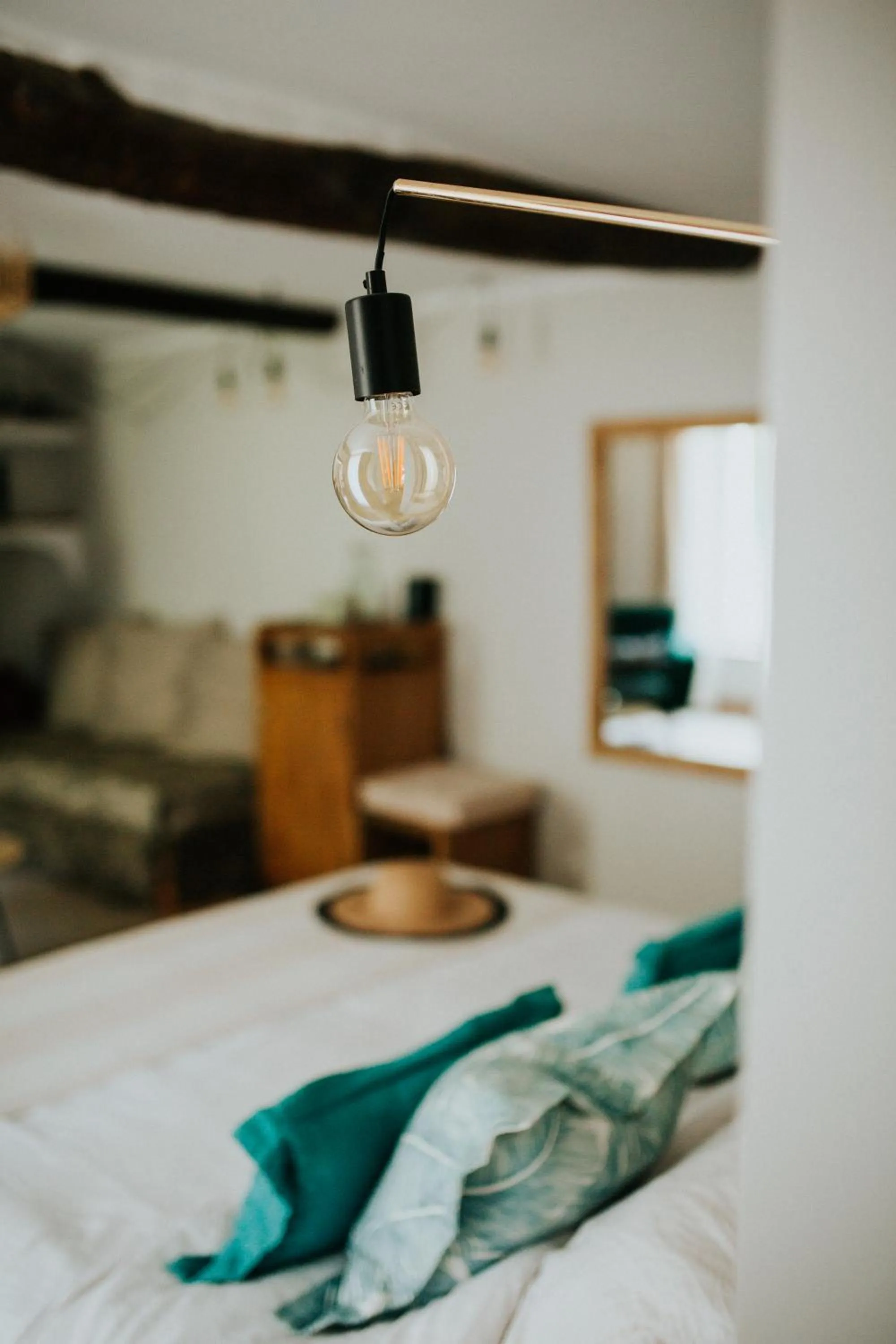 Decorative detail, Bed in Le Moulin Camoula