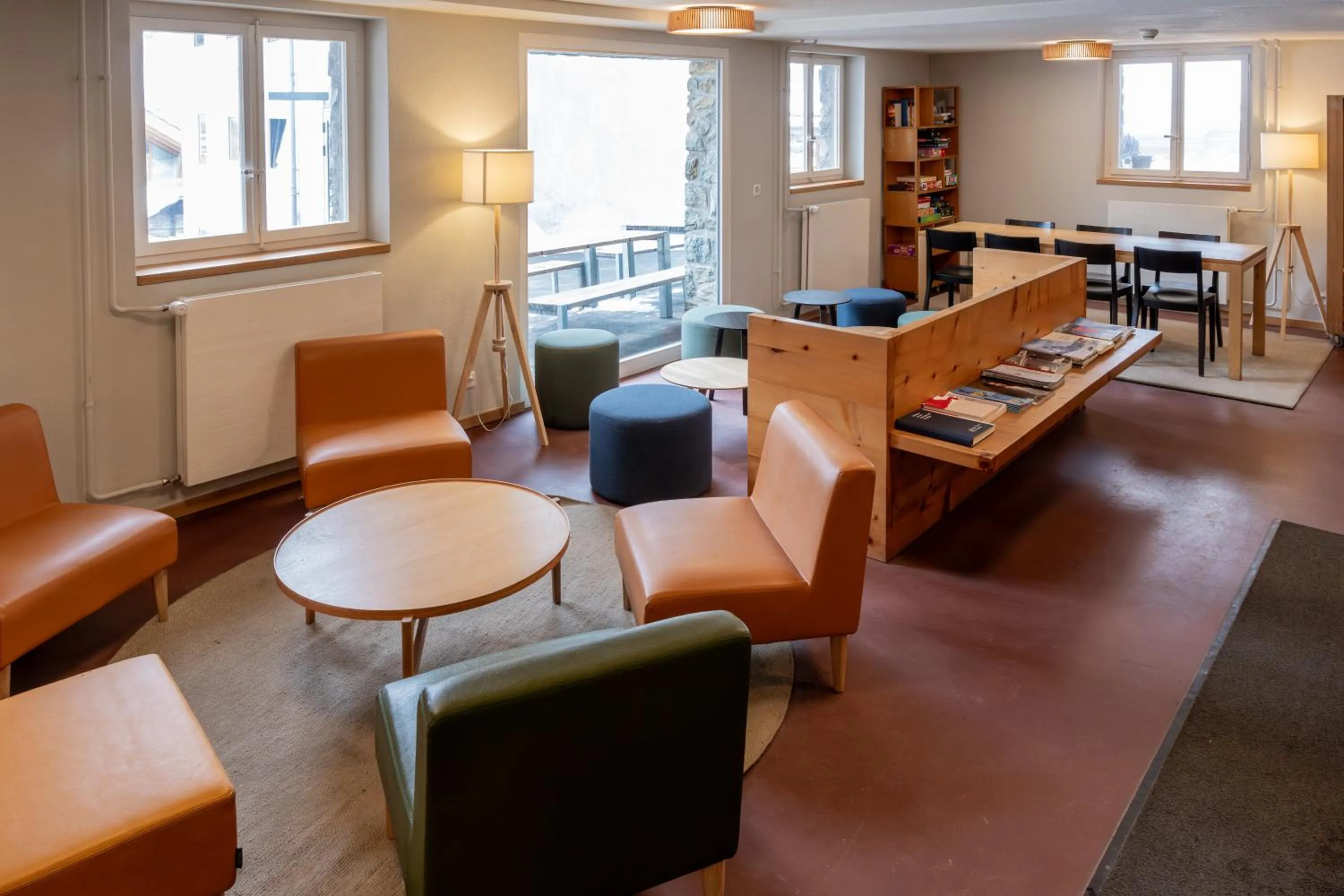 Lobby or reception in Zermatt Youth Hostel