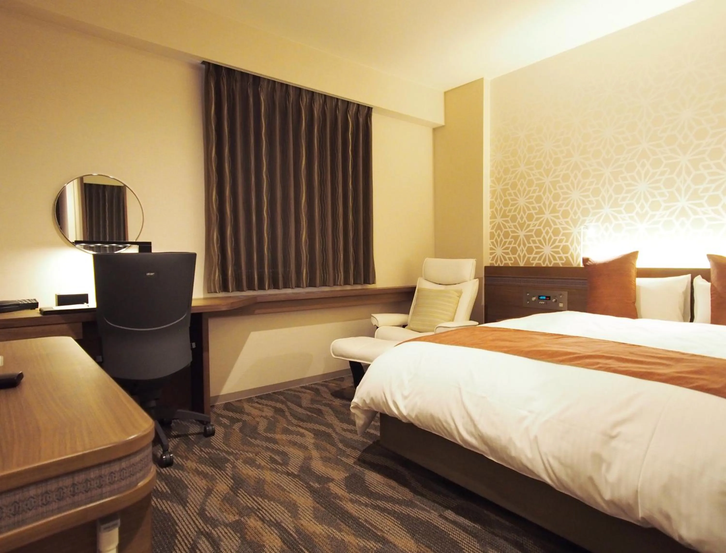 Bed in Hotel Fukuoka Garden Palace