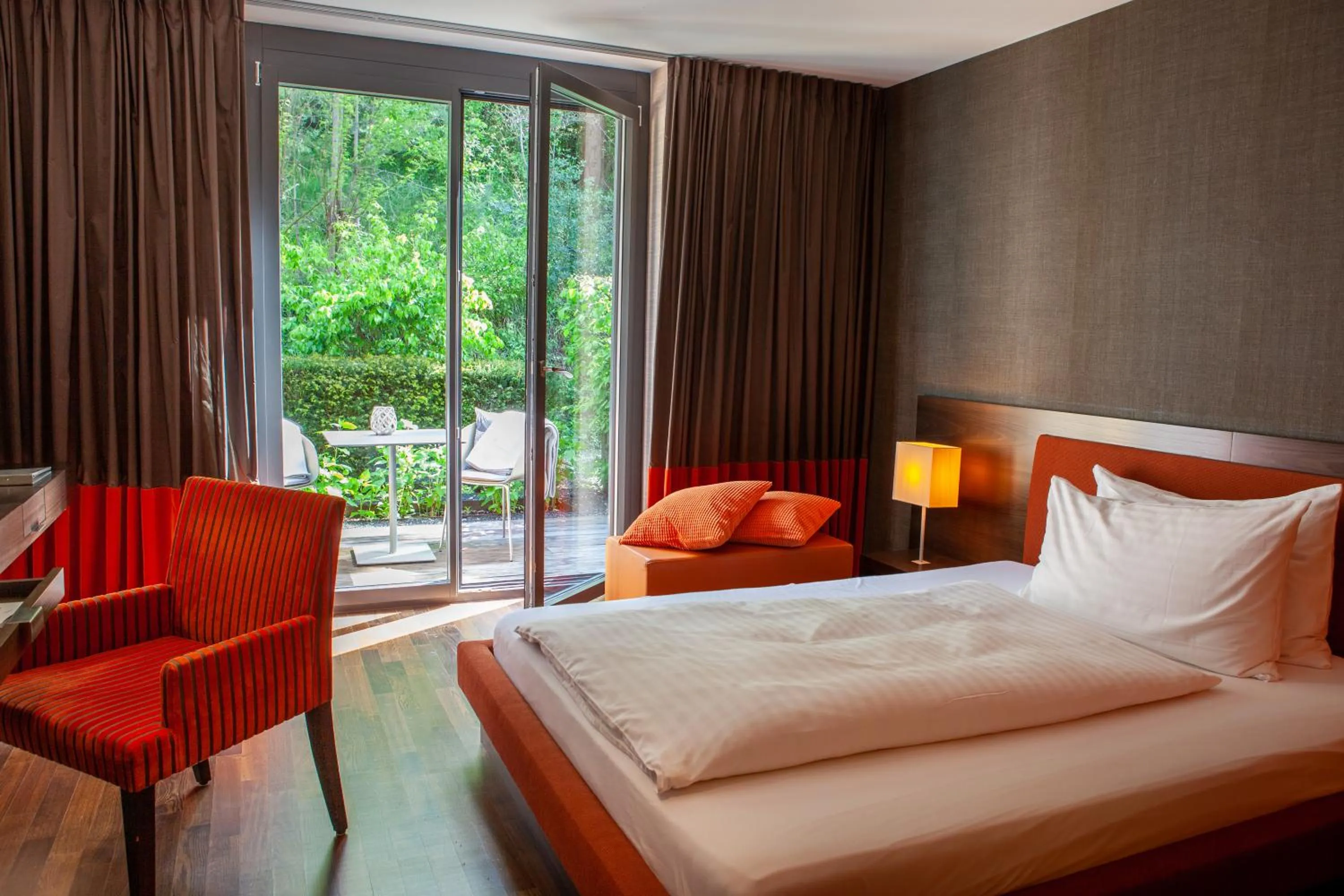 Bed in Bad Bubendorf Design & Lifestyle Hotel