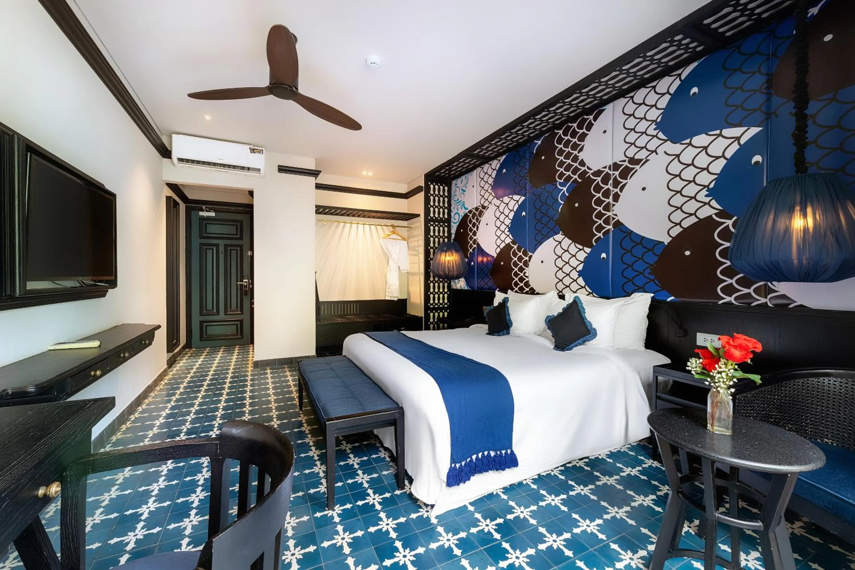 Bedroom, Bed in Sol An Bang Beach Resort & Spa