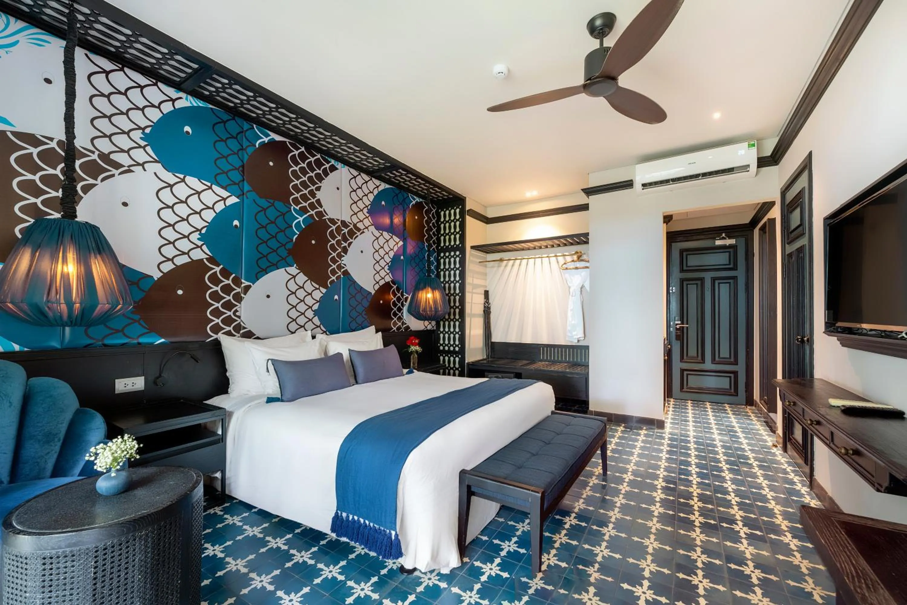 Bed in Sol An Bang Beach Resort & Spa