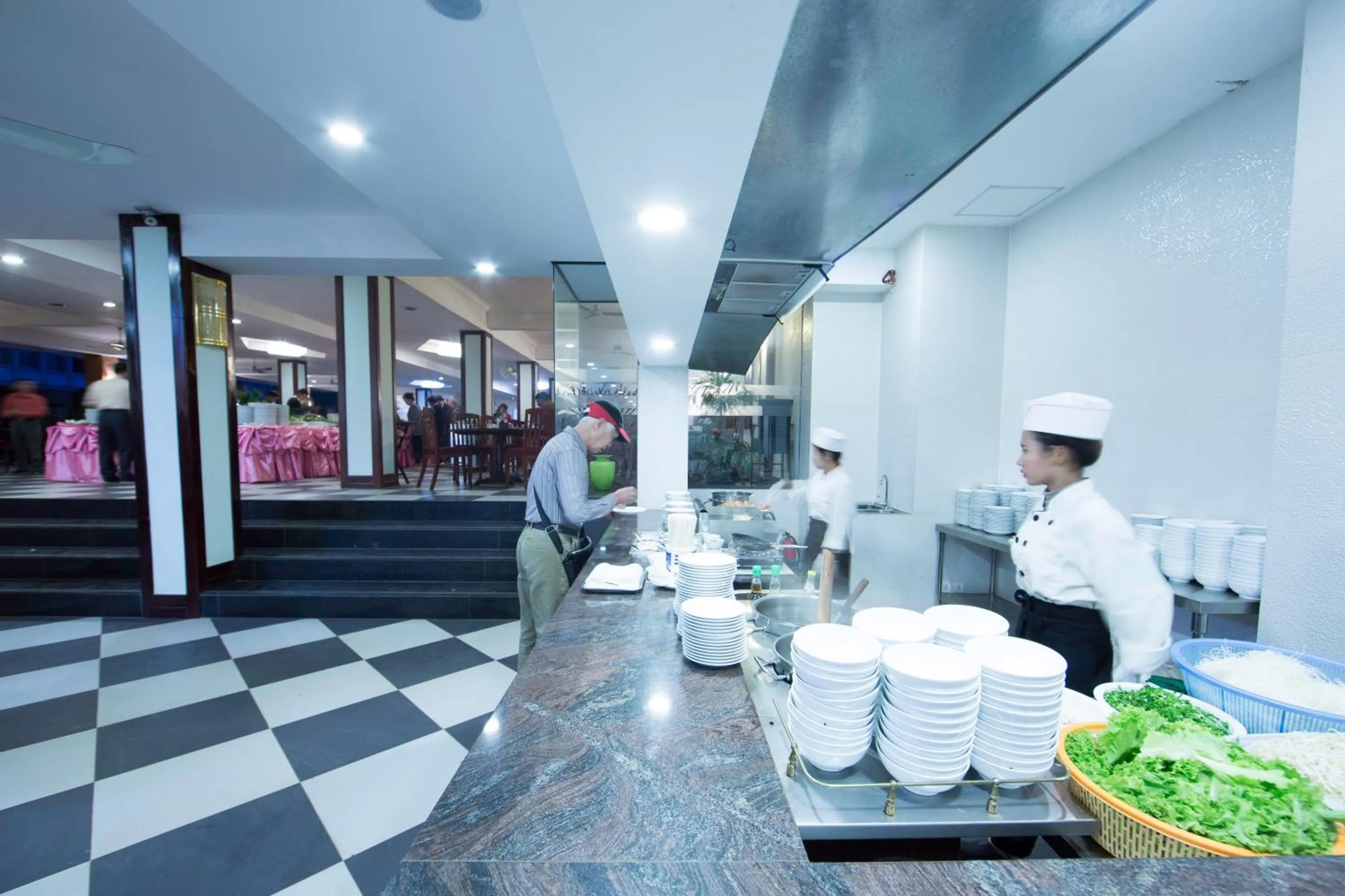 Breakfast in Smiling Deluxe Hotel