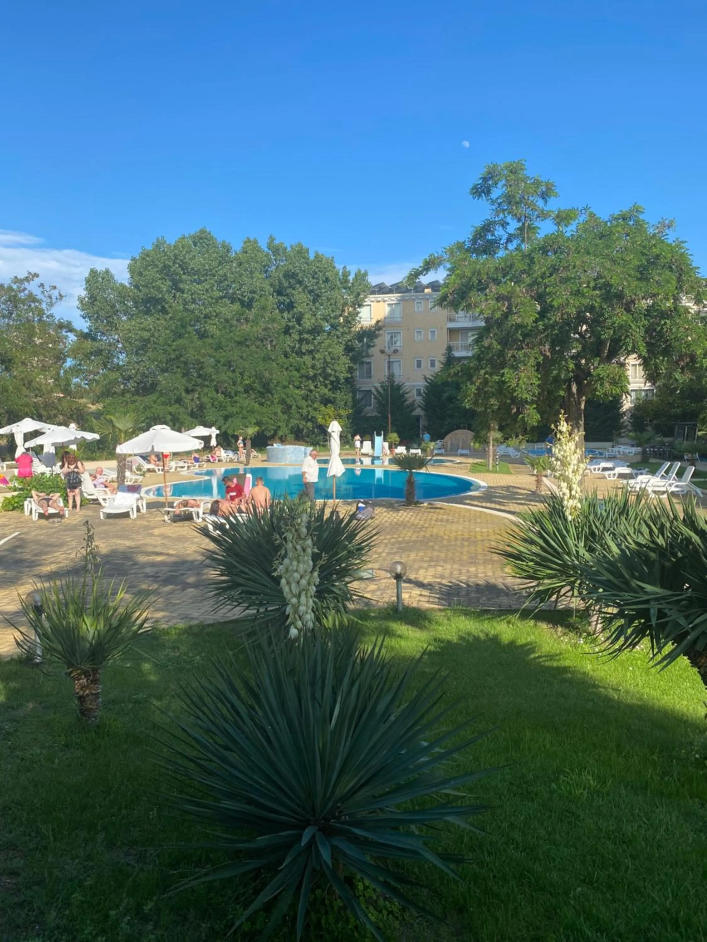 Pool view in Kamenec Hotel