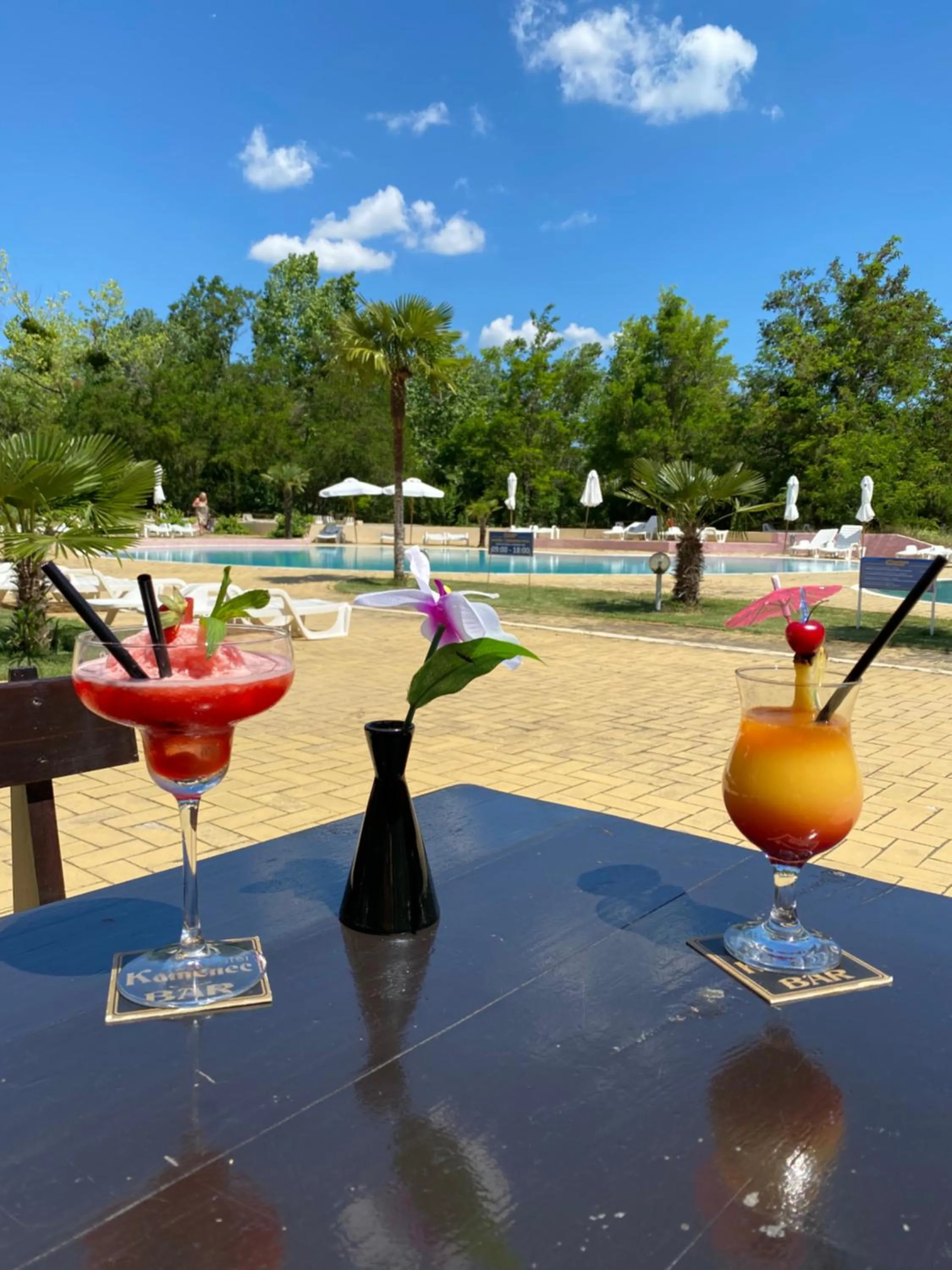 Swimming pool in Kamenec Hotel