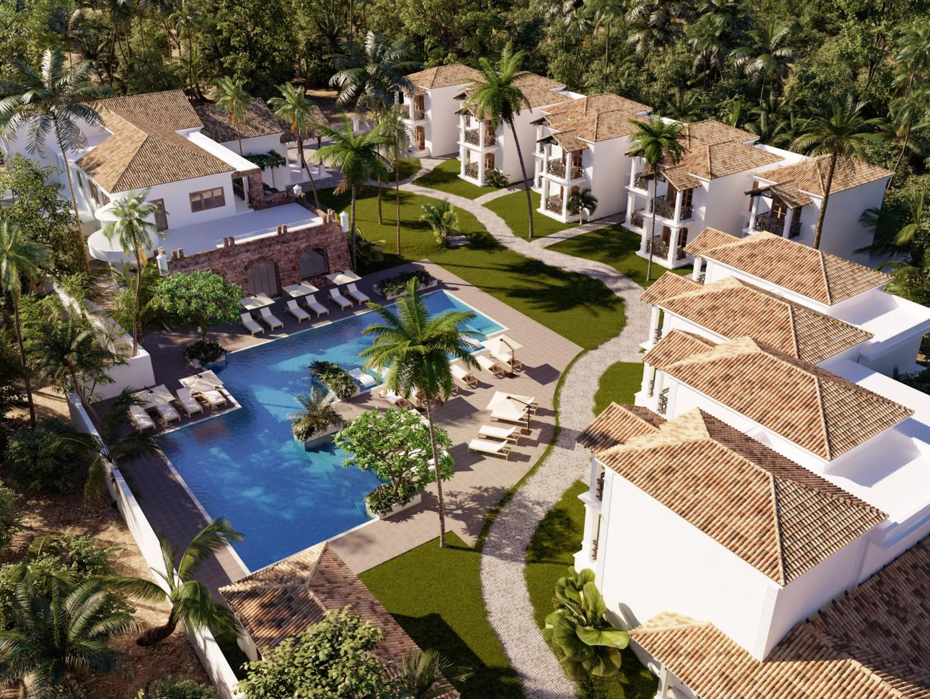 Bird's eye view in Andores Resort And Spa - Calangute