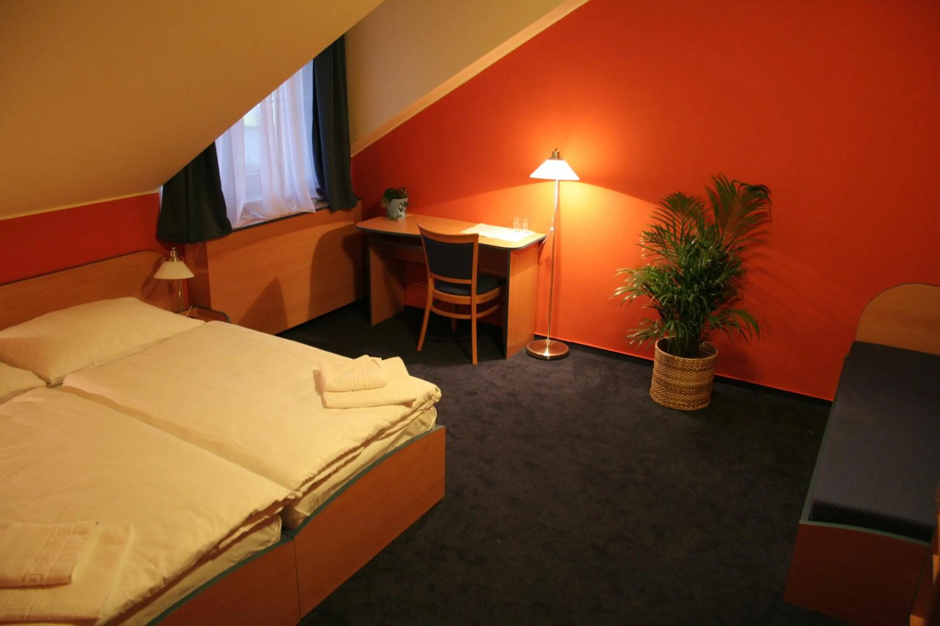 Decorative detail, Bed in Hotel U Milína