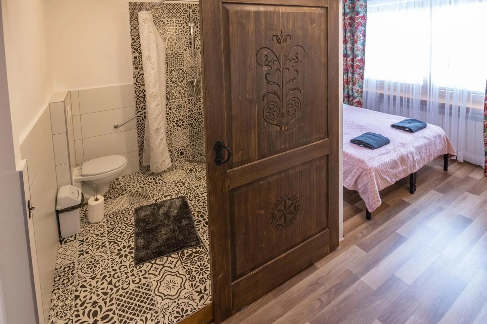Bathroom, Bed in Moje Tatry Gluten Free