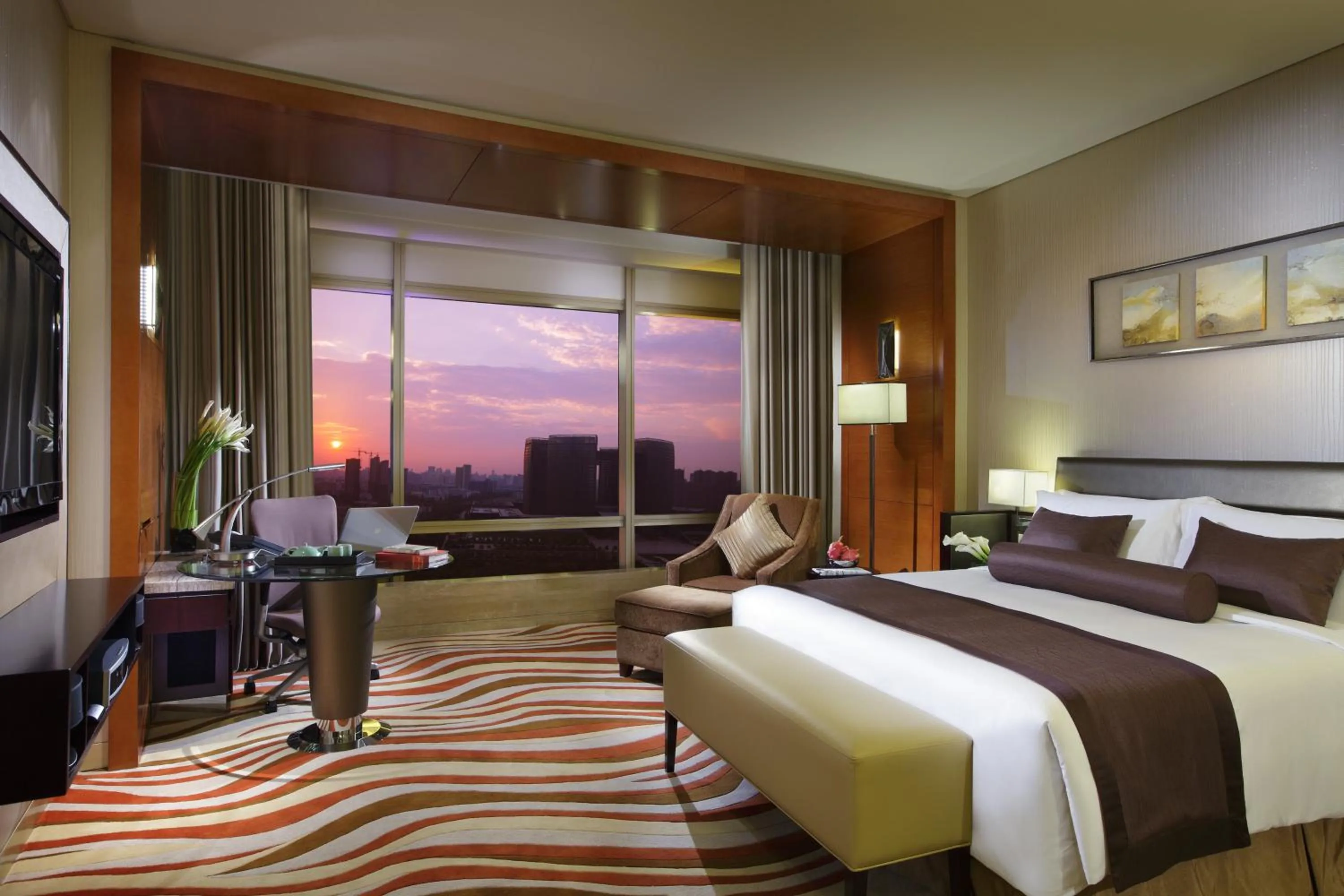 Photo of the whole room, Bed in InterContinental Hangzhou ICC by IHG