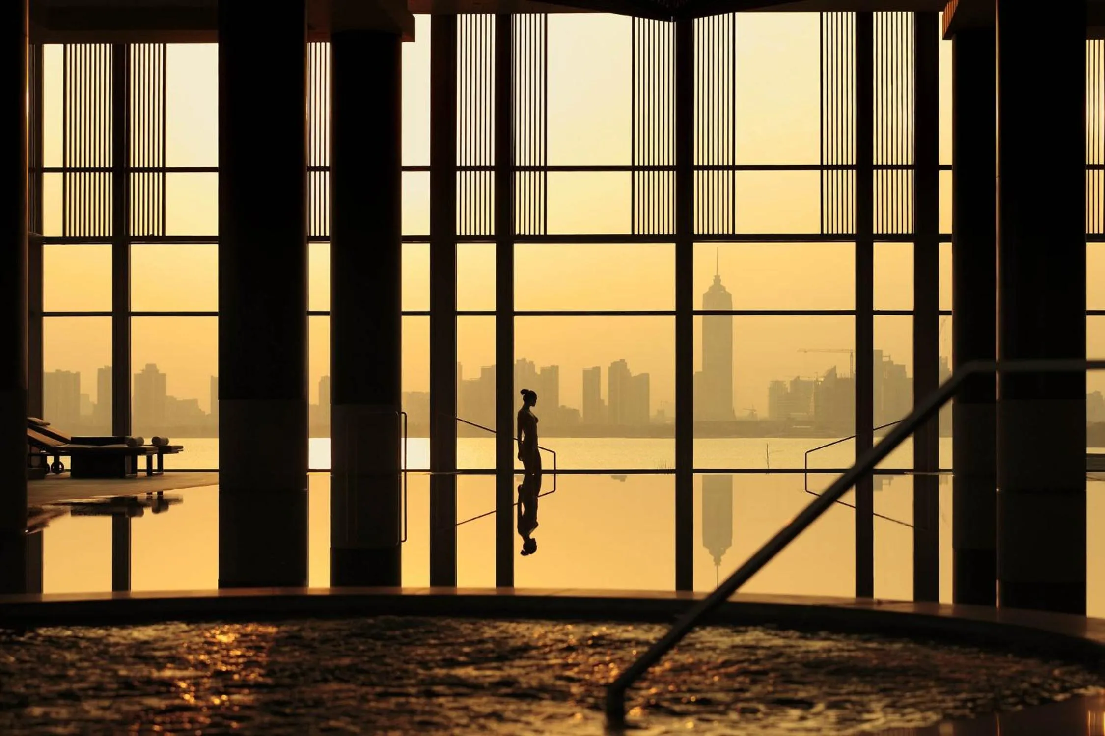 Swimming pool in InterContinental Suzhou Hotel by IHG