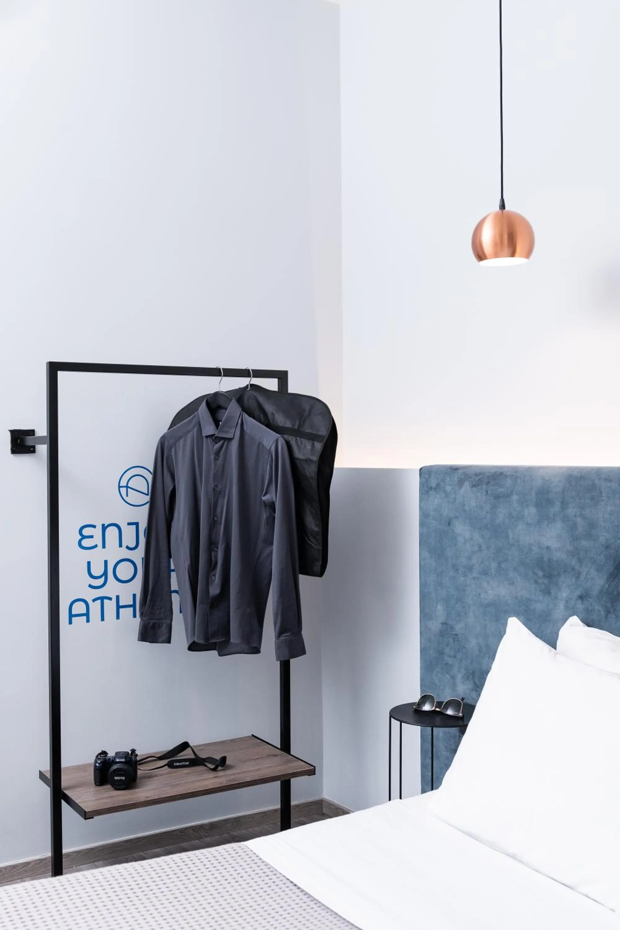 Bed in Enattica Monastiraki Living