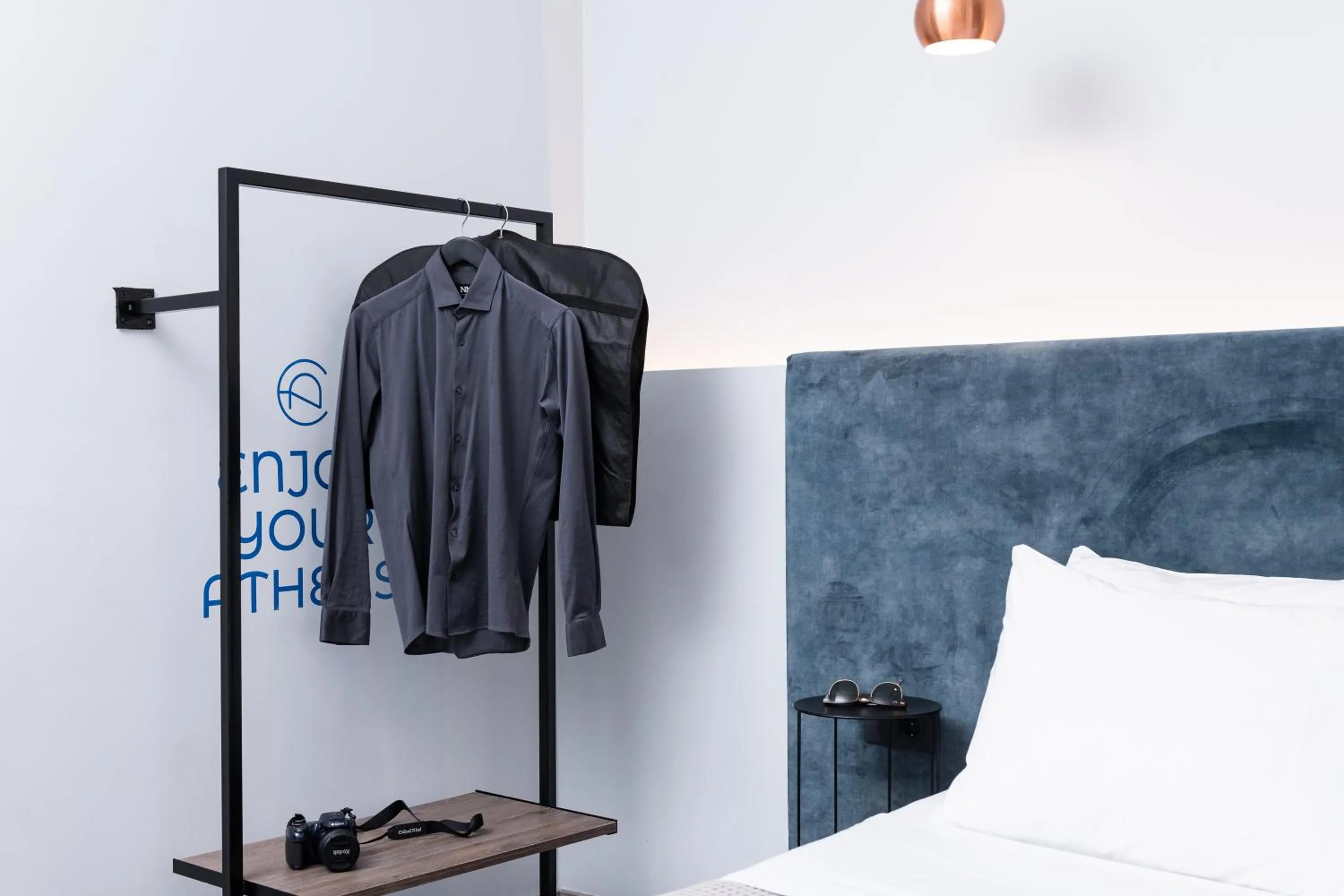 Bed in Enattica Monastiraki Living