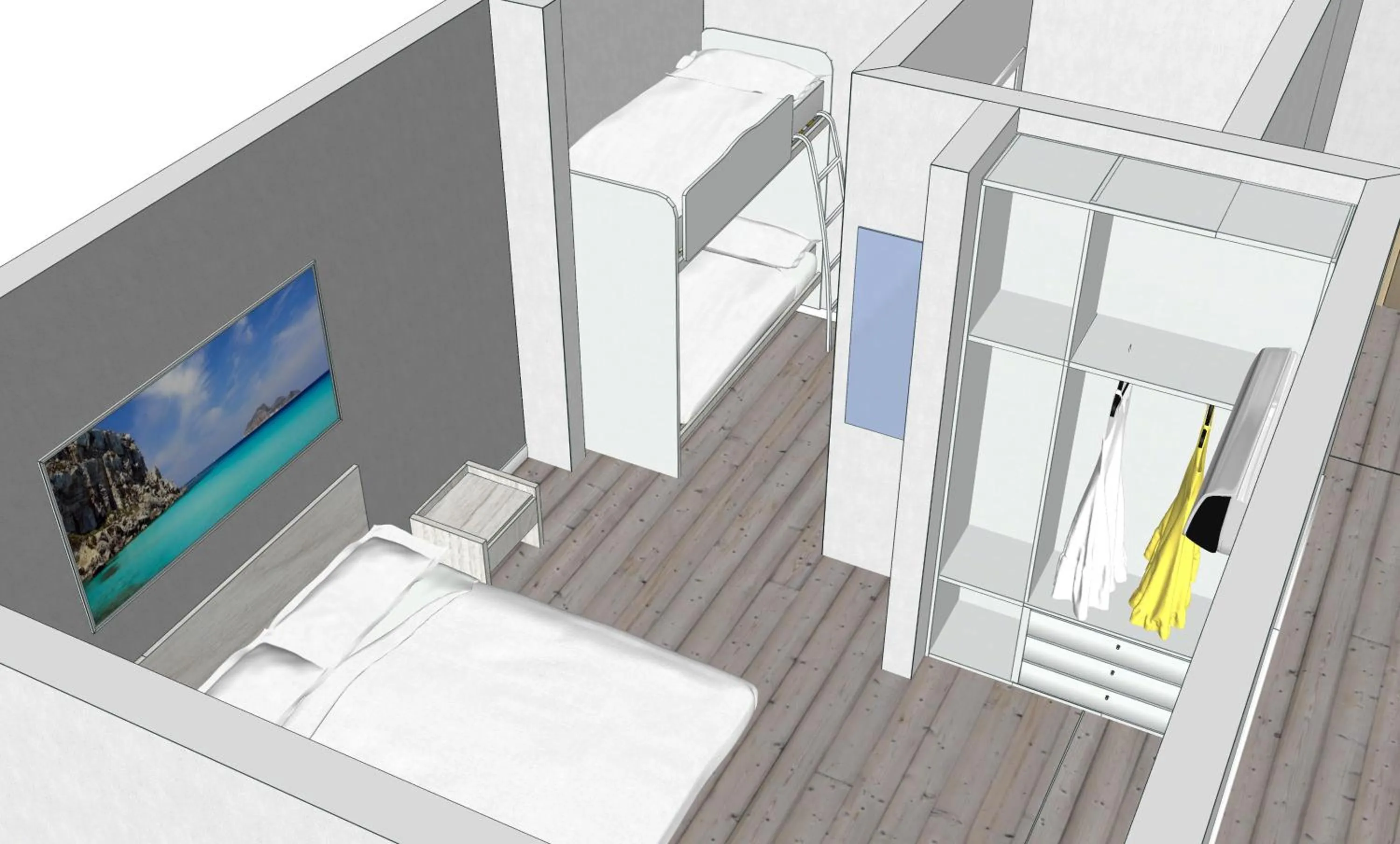 Photo of the whole room in B&B Marconi