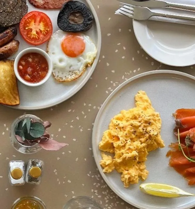 Breakfast in Isle of Raasay Distillery