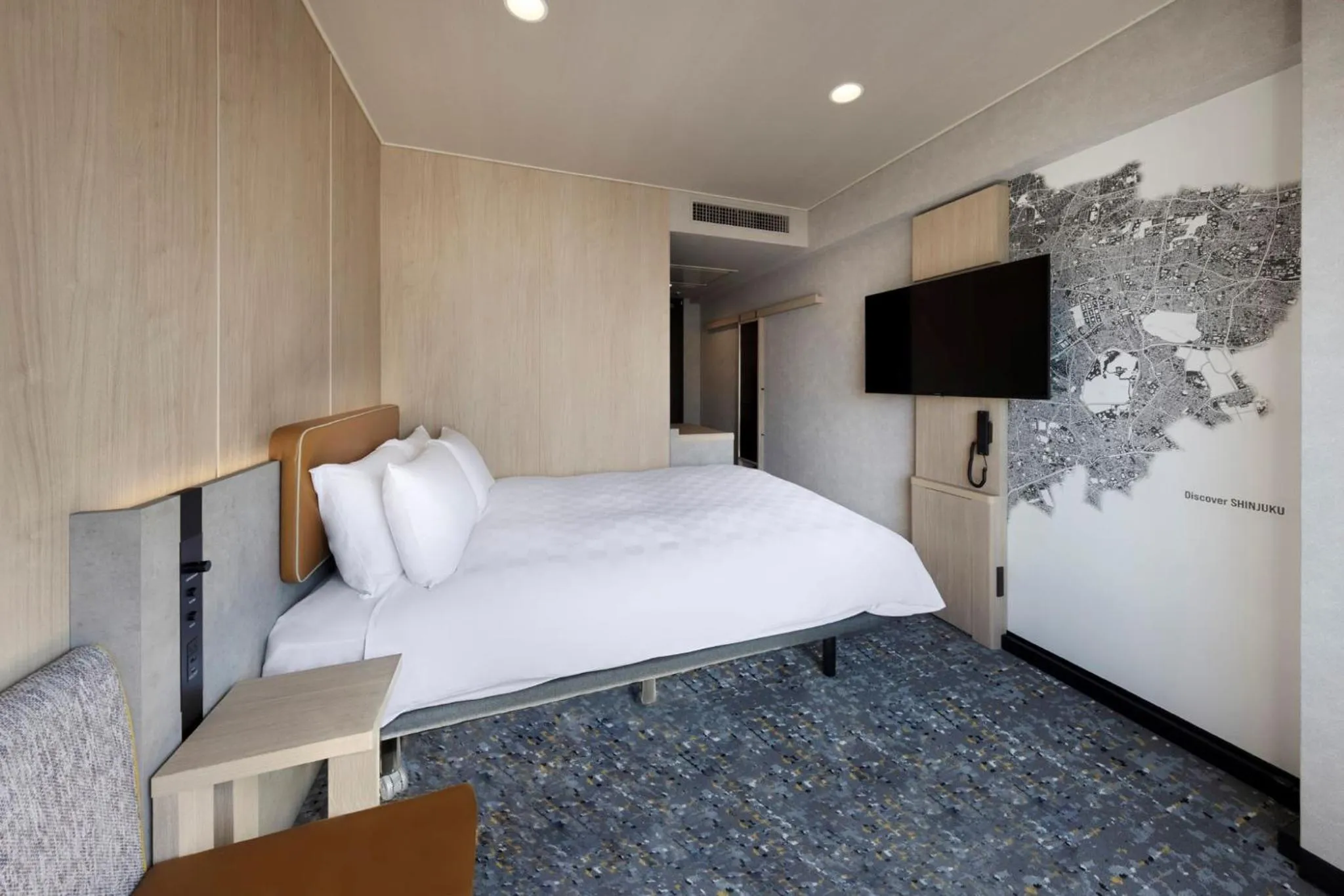 Photo of the whole room, Bed in Shinjuku Prince Hotel