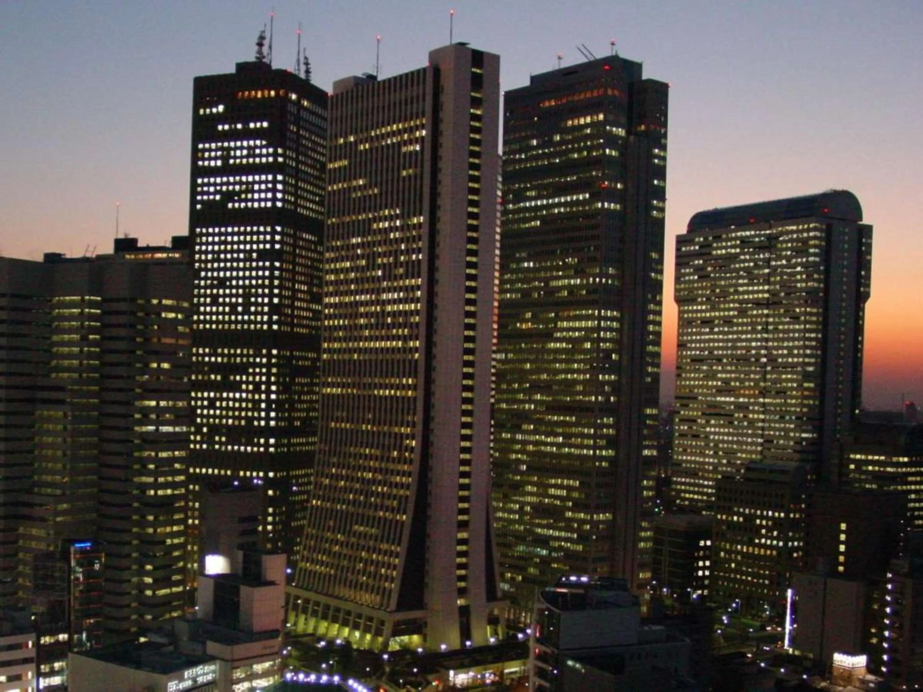 City view in Shinjuku Prince Hotel