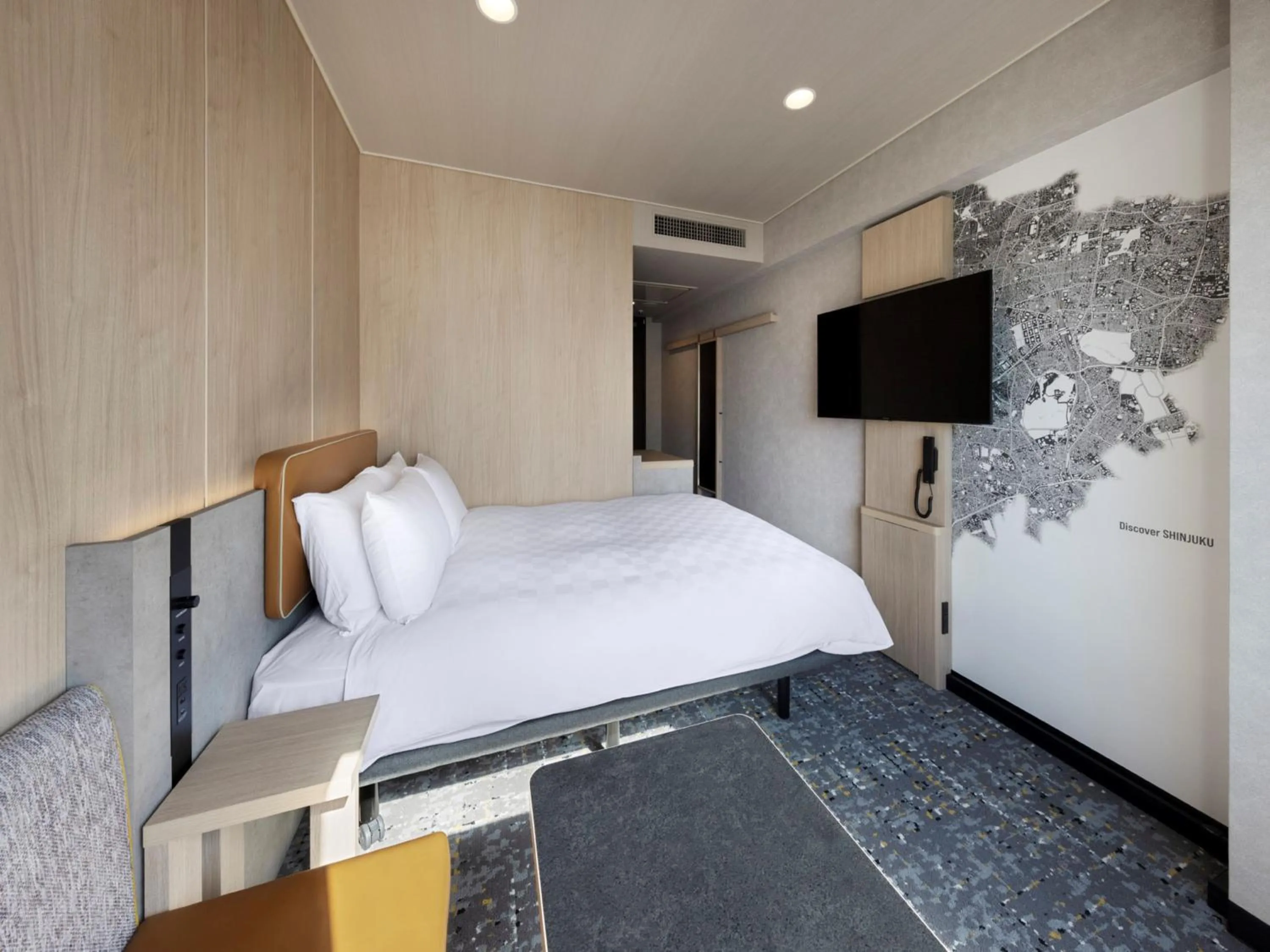 Photo of the whole room, Bed in Shinjuku Prince Hotel