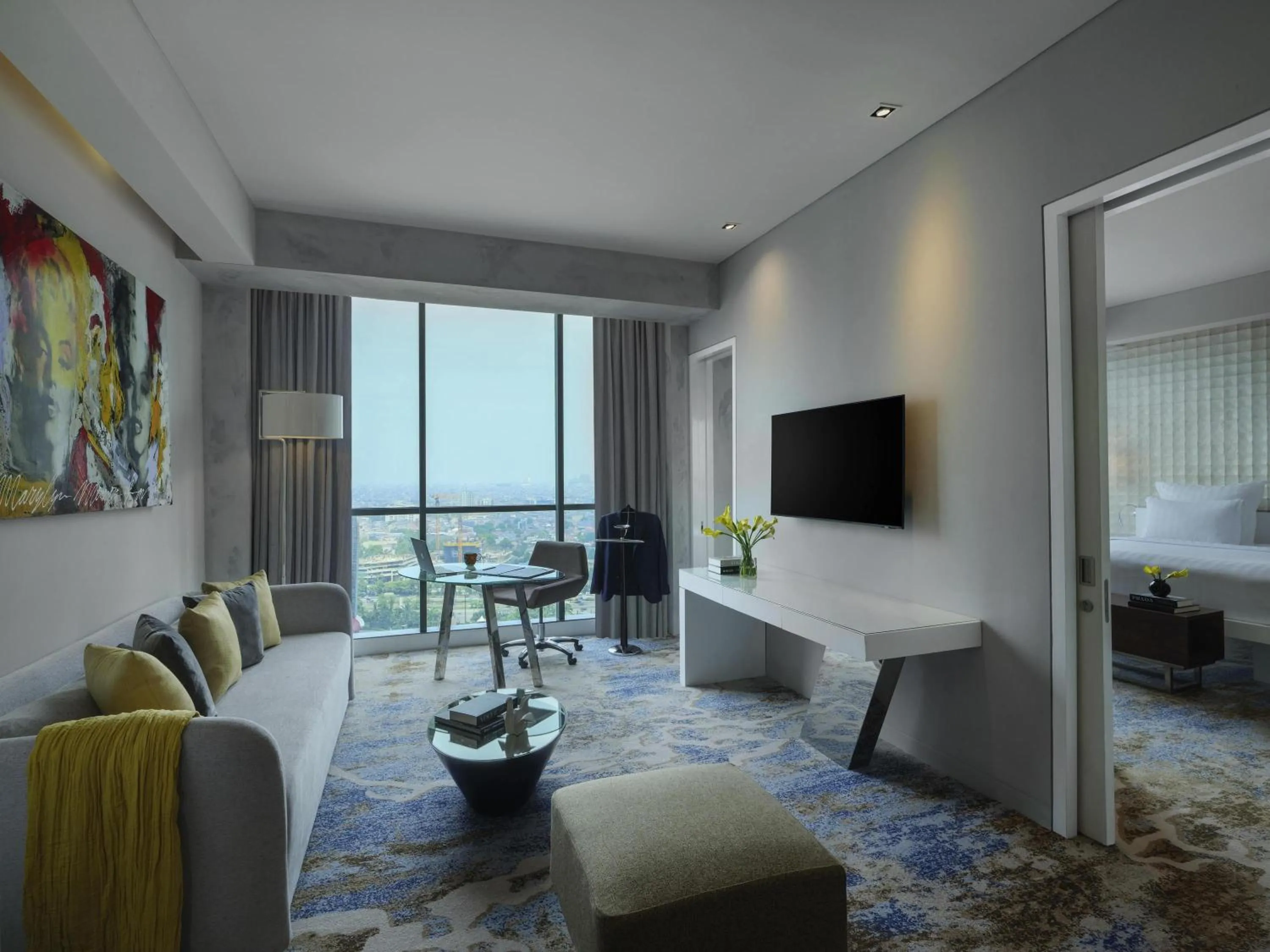 Bedroom, Bed in Pullman Jakarta Central Park