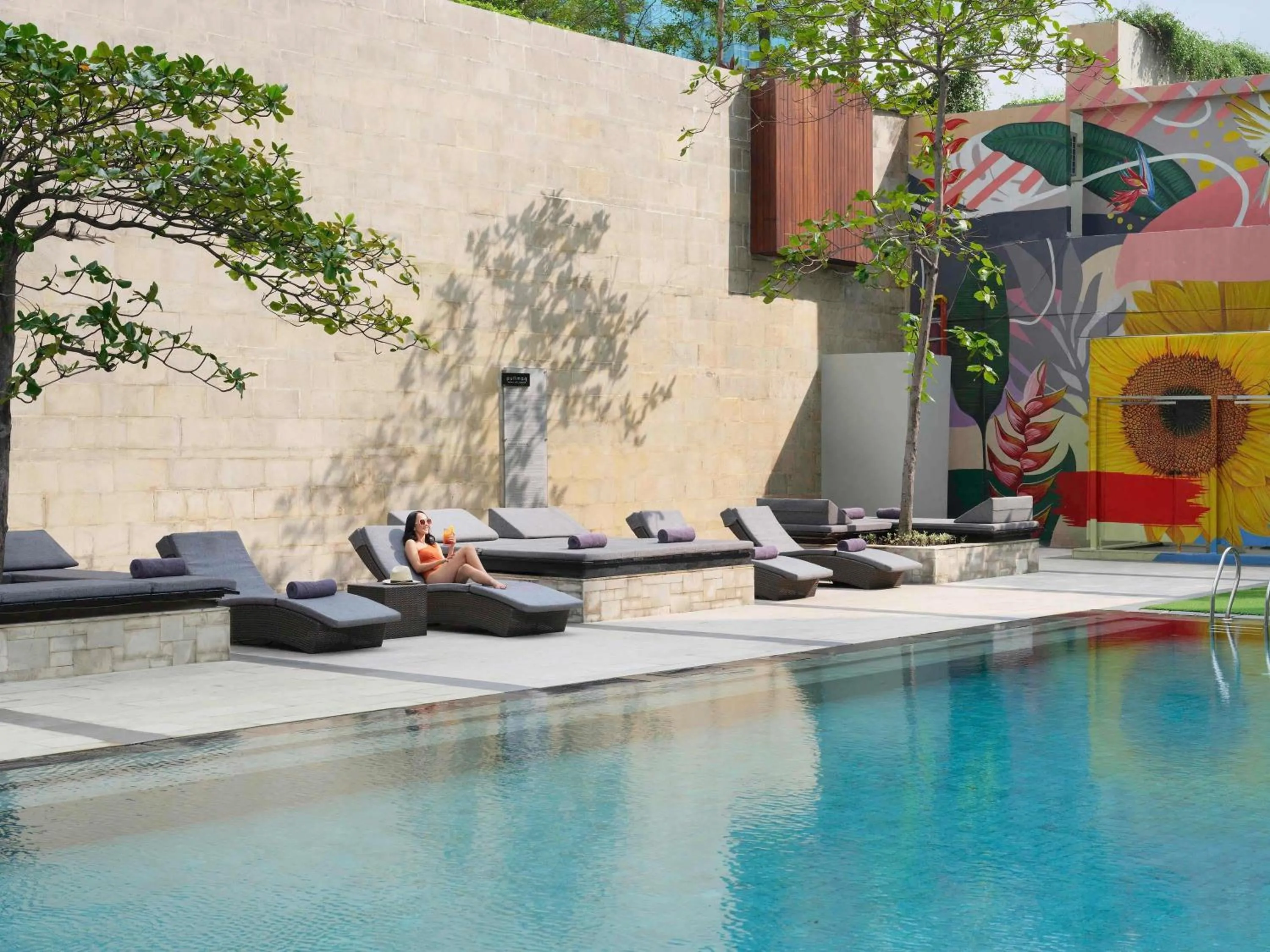 Pool view in Pullman Jakarta Central Park