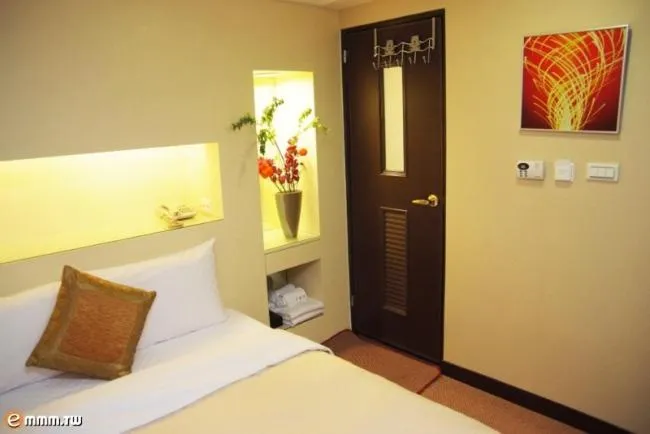 Decorative detail, Bed in Lio Hotel - Taipei Main Station