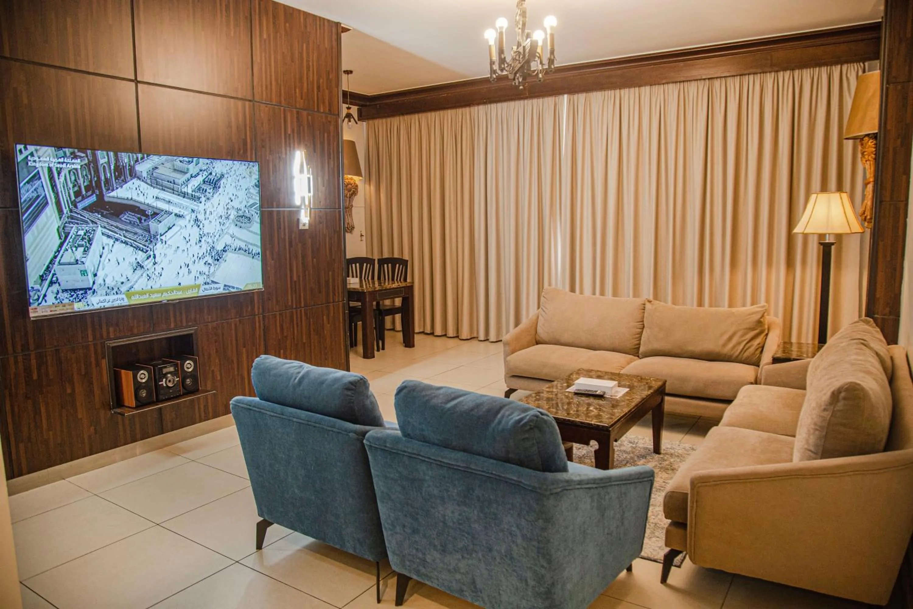 Living room in أورانس العالمية - Orans Suites