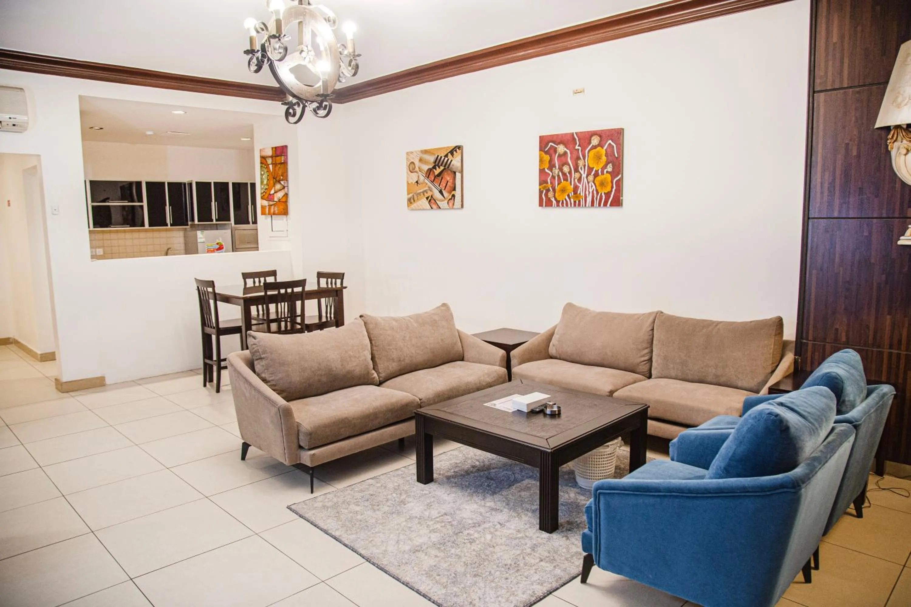 Living room in أورانس العالمية - Orans Suites