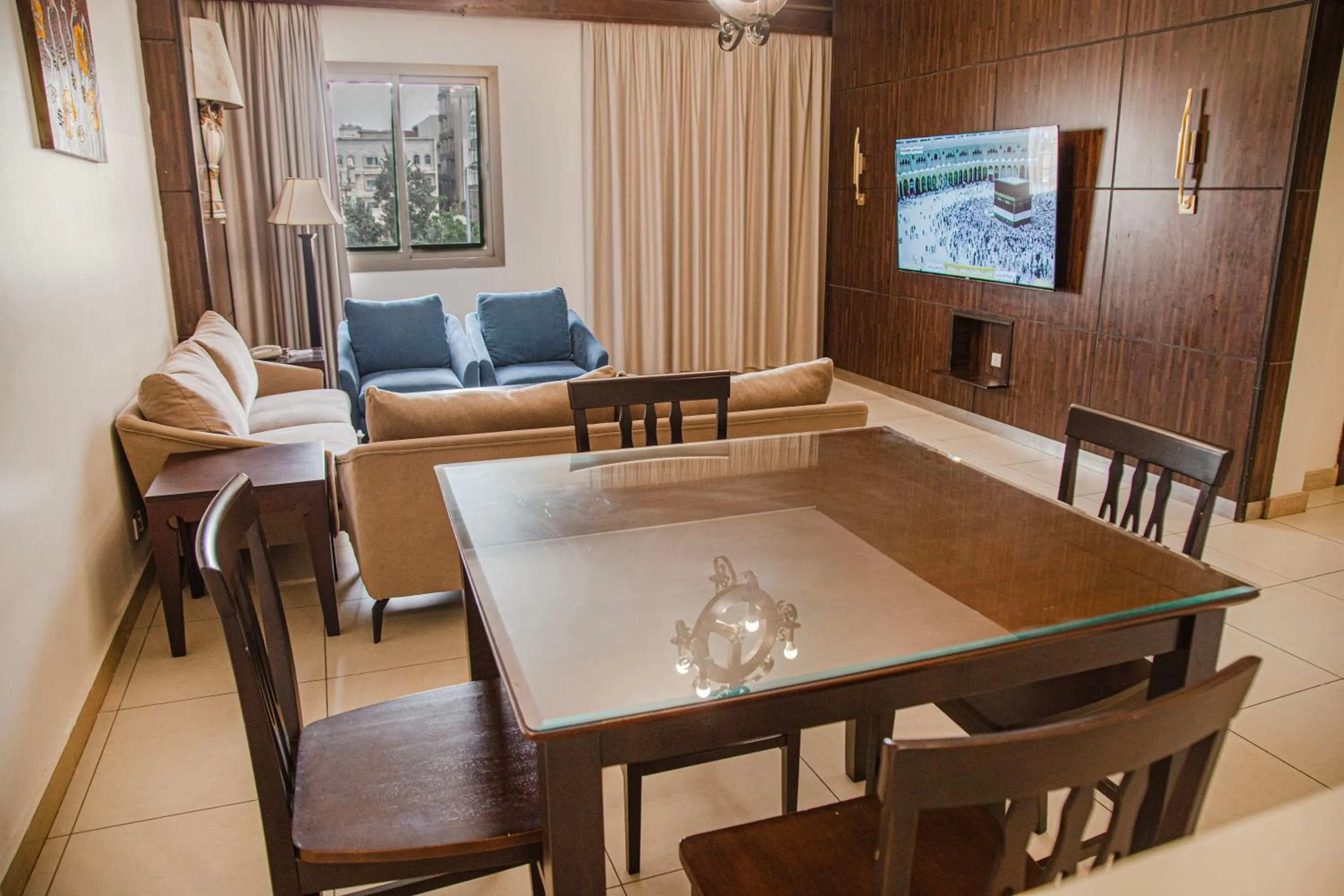 Living room in أورانس العالمية - Orans Suites